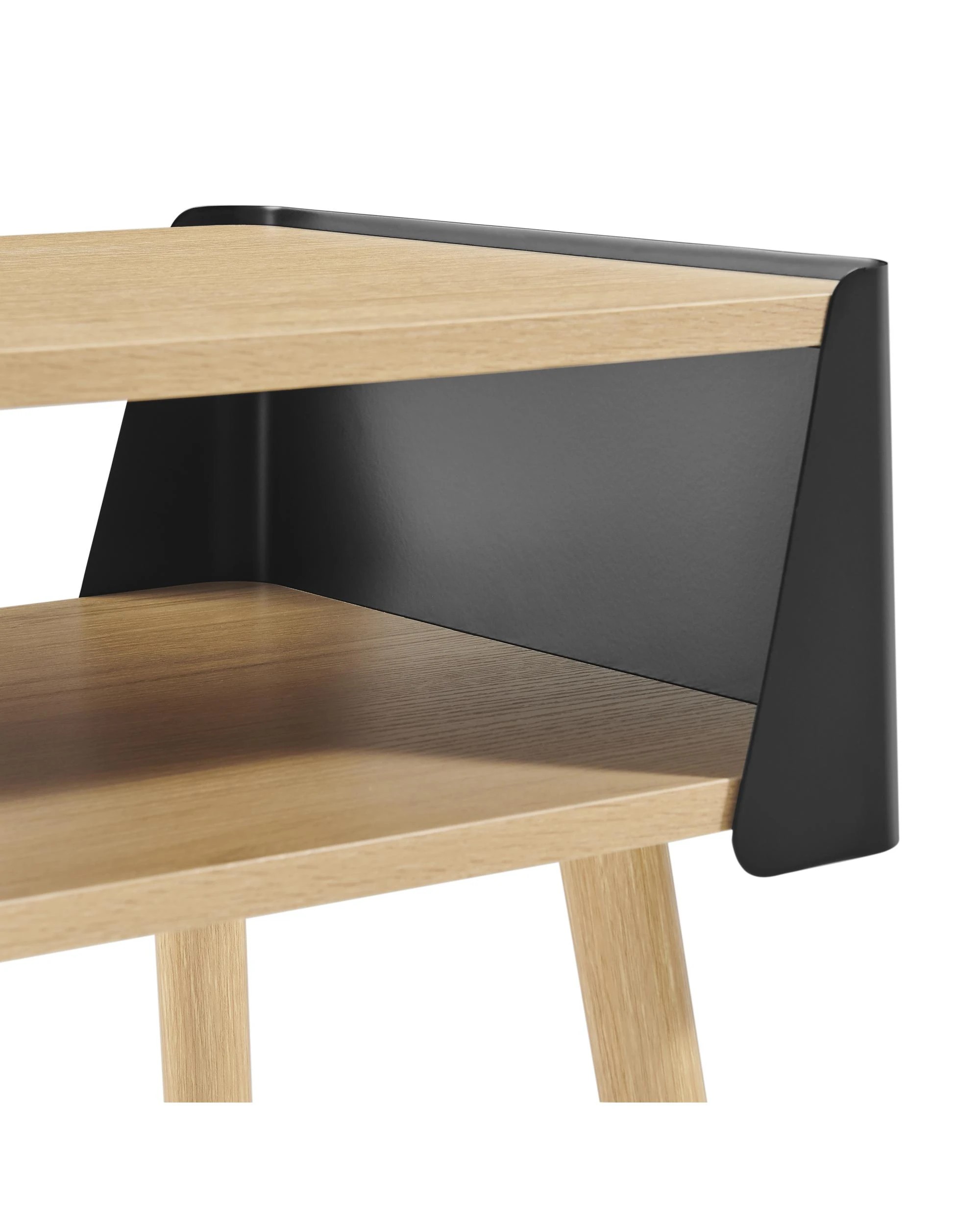 8 Kodu Side Table Bedside Shelf Square - Black, 8 of 9