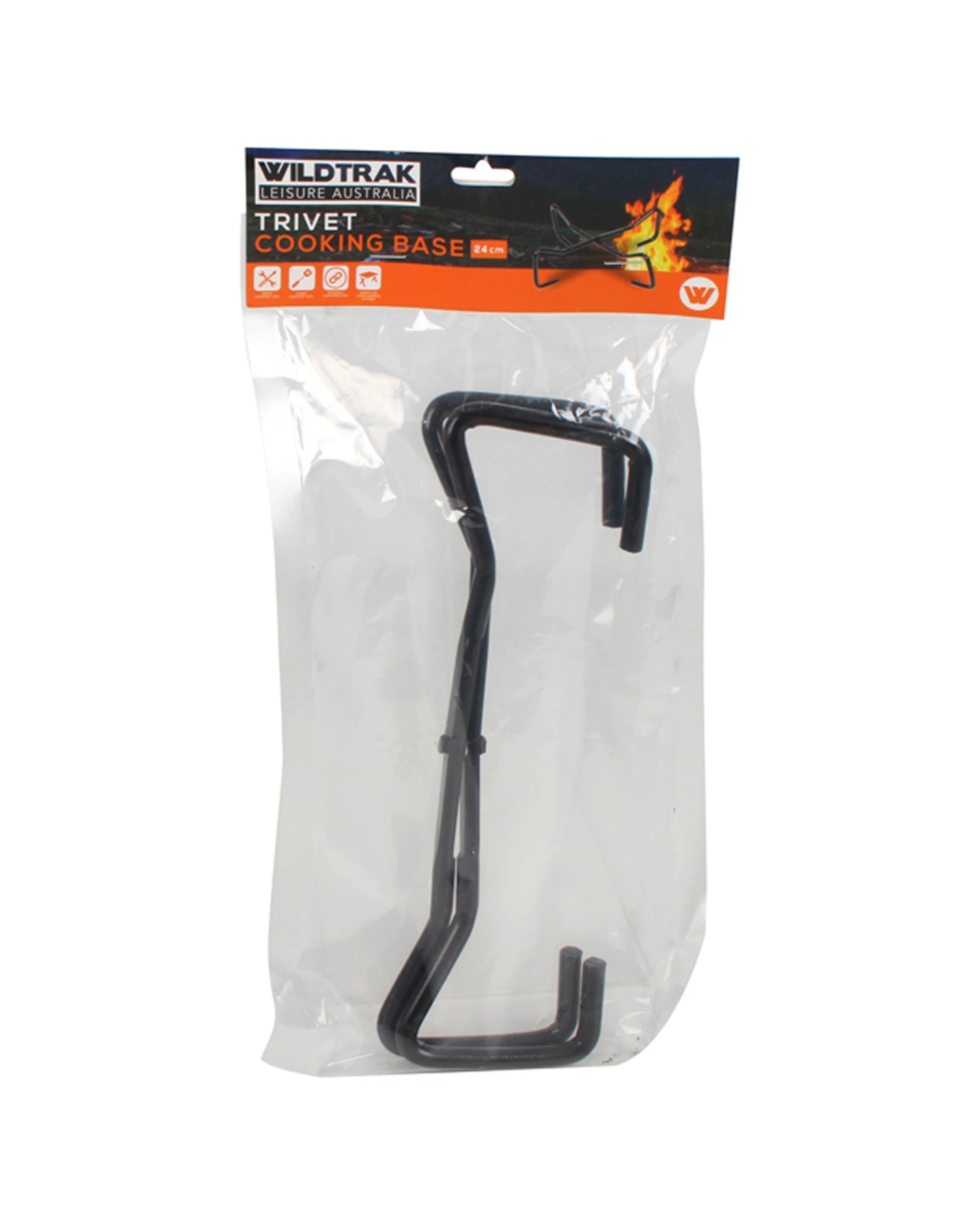 2 Wildtrak Foldable Metal Outdoor Cooking Base Portable Design Camping - Black, 2 of 2