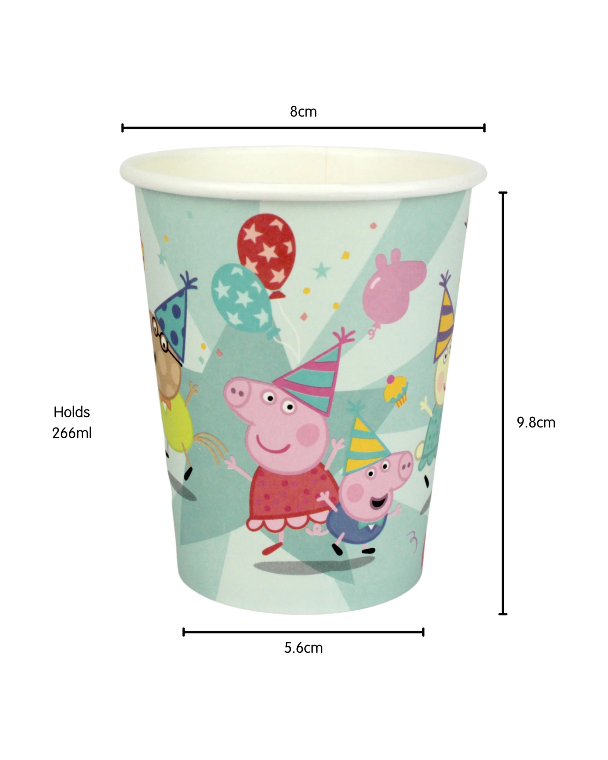 2 Amscan Peppa Pig Party Paper Cups Pack of 8, 2 of 4