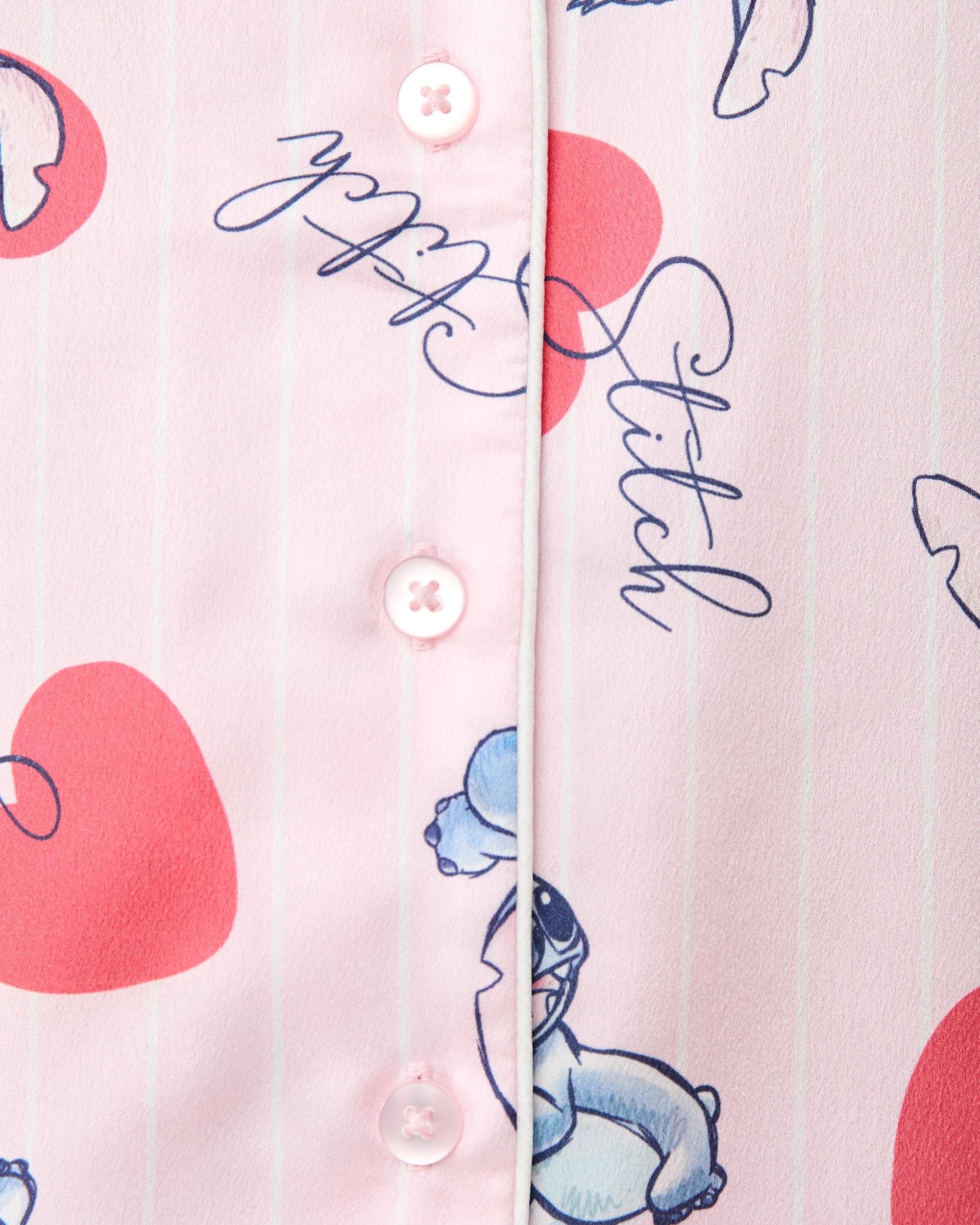 5 Disney Lilo & Stitch License Satin Pyjama Set Stitch, 5 of 8
