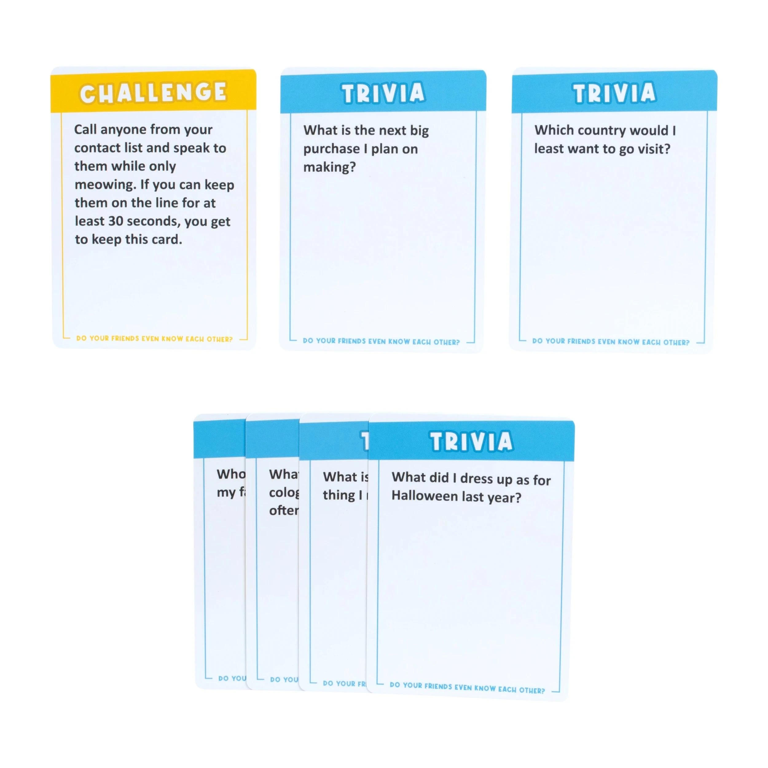 4 Do Your Friends Even Know Each Other? Card Game - Natural, 4 of 5