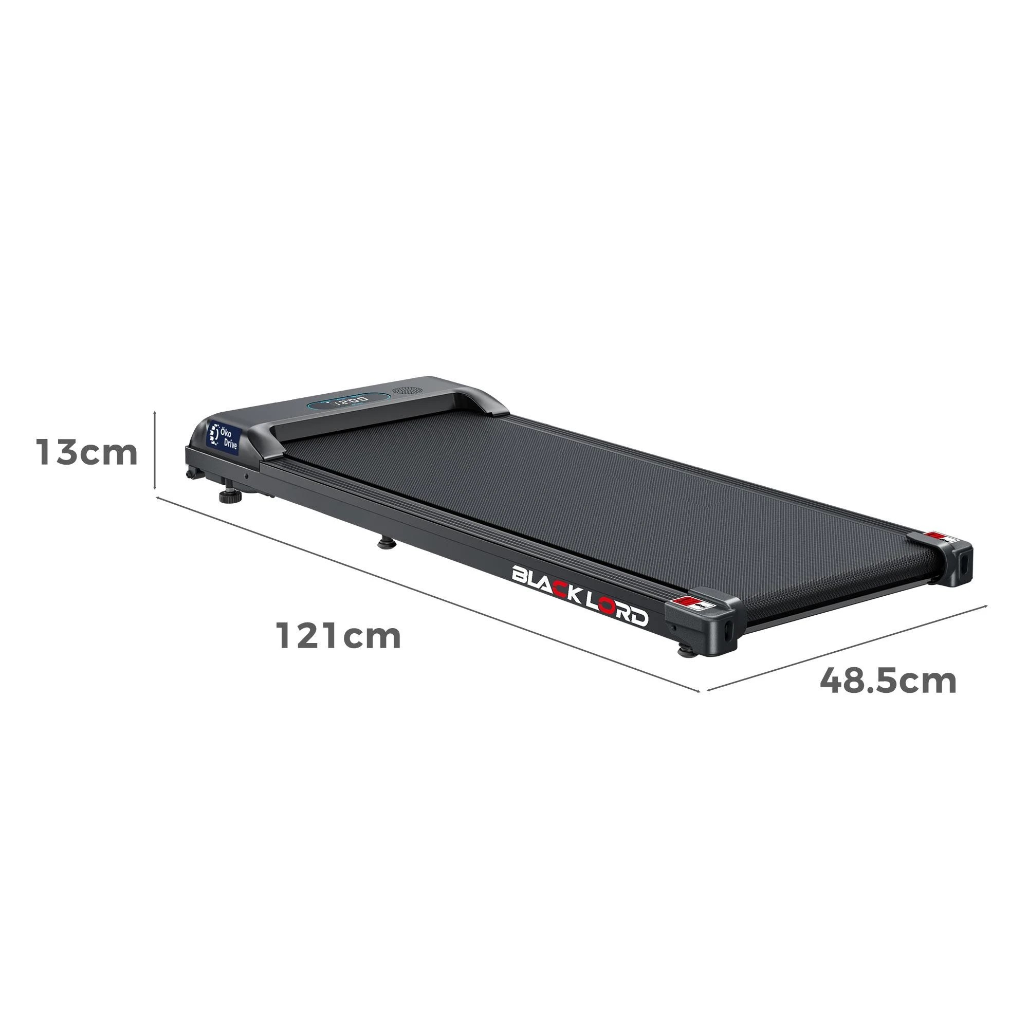 2 Black Lord Treadmill Electric Walking Pad Home Office Gym Fitness Remote Control - Black, 2 of 9