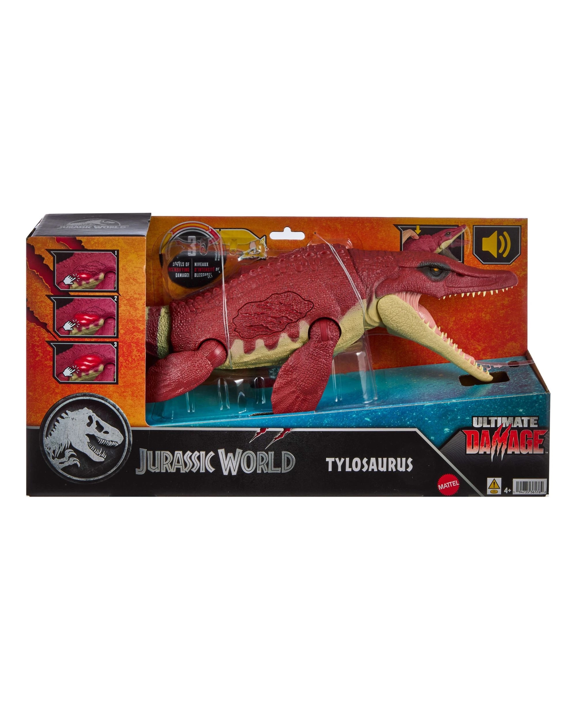 1 Jurassic World Ultimate Damage Tylosaurus Dinosaur Figure, 1 of 5