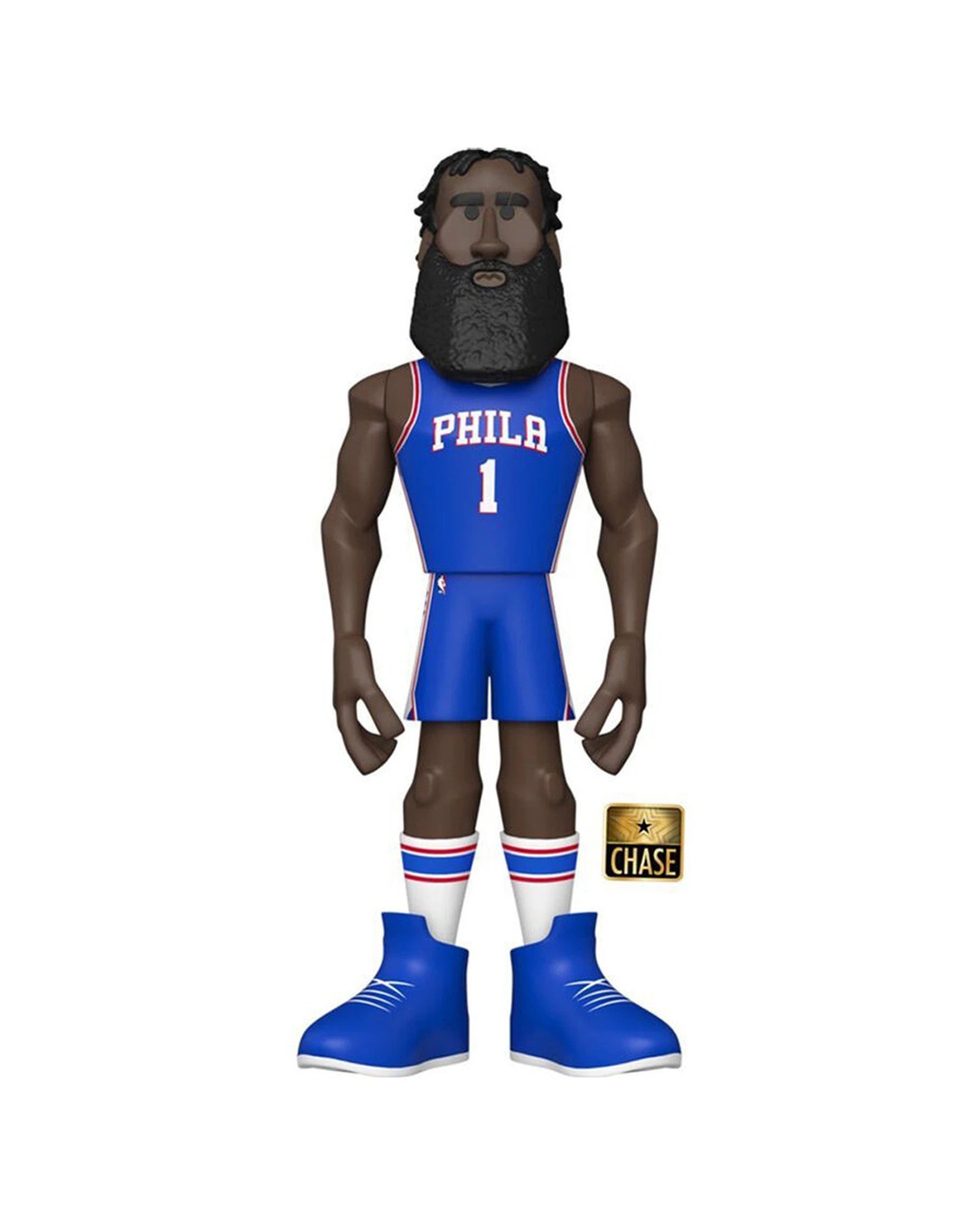 2 NBA Basketball James Harden Vinyl Action Figure 12in Posable Display Box - White, 2 of 3