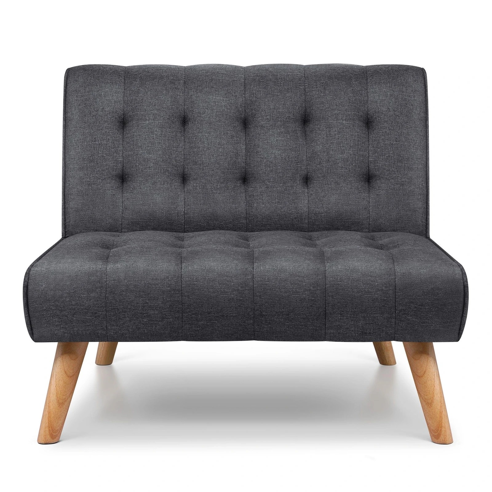 4 Alfordson Sofa Bed Lounge Chair Couch Single Seater Recliner Fabric - Grey, 4 of 10