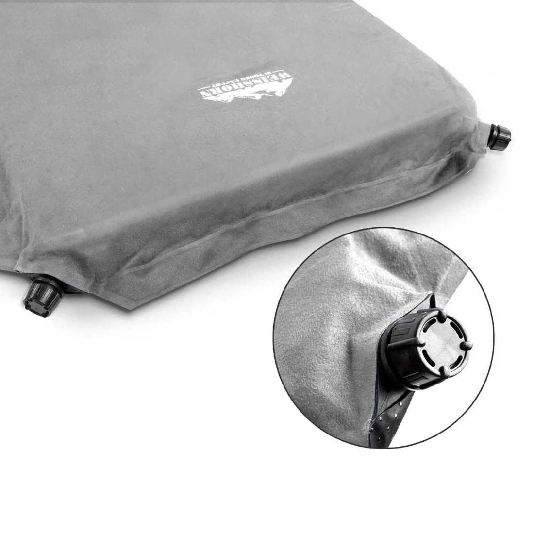 7 Weisshorn Self Inflating Mattress Camping Sleeping Mat Air Bed Single - Grey, 7 of 8