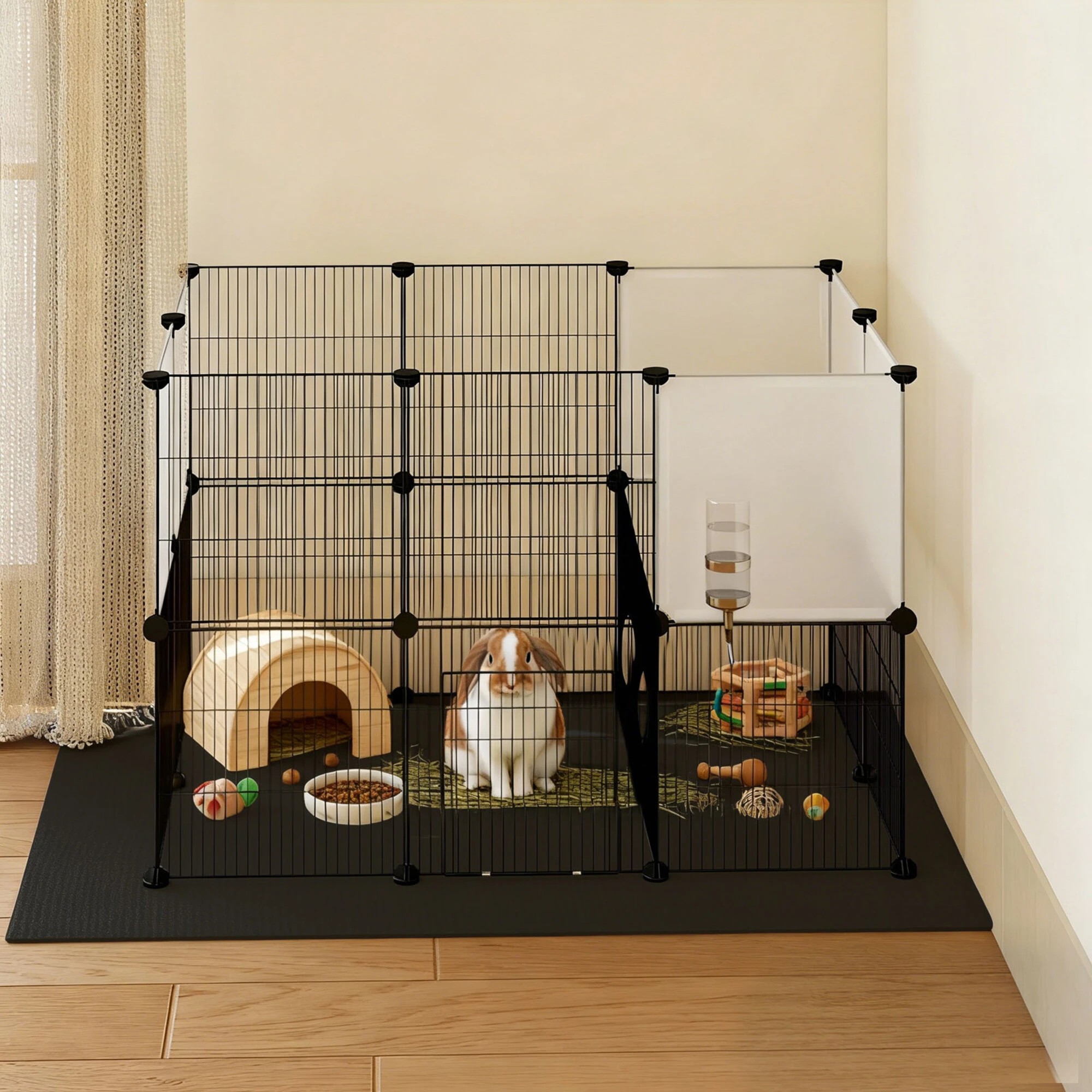8 Pawz Small Animals Playpen Exercise Fence With Mat And Ramp, 8 of 9