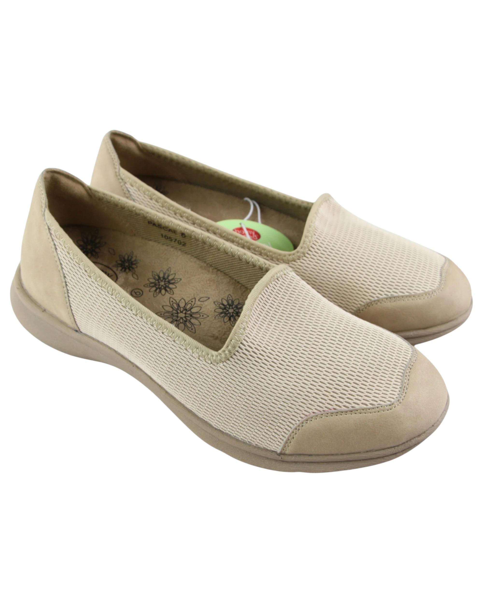 4 HomyPed Womens Pascal Sandals Slip On Shoes Flats PUMICE, 4 of 4