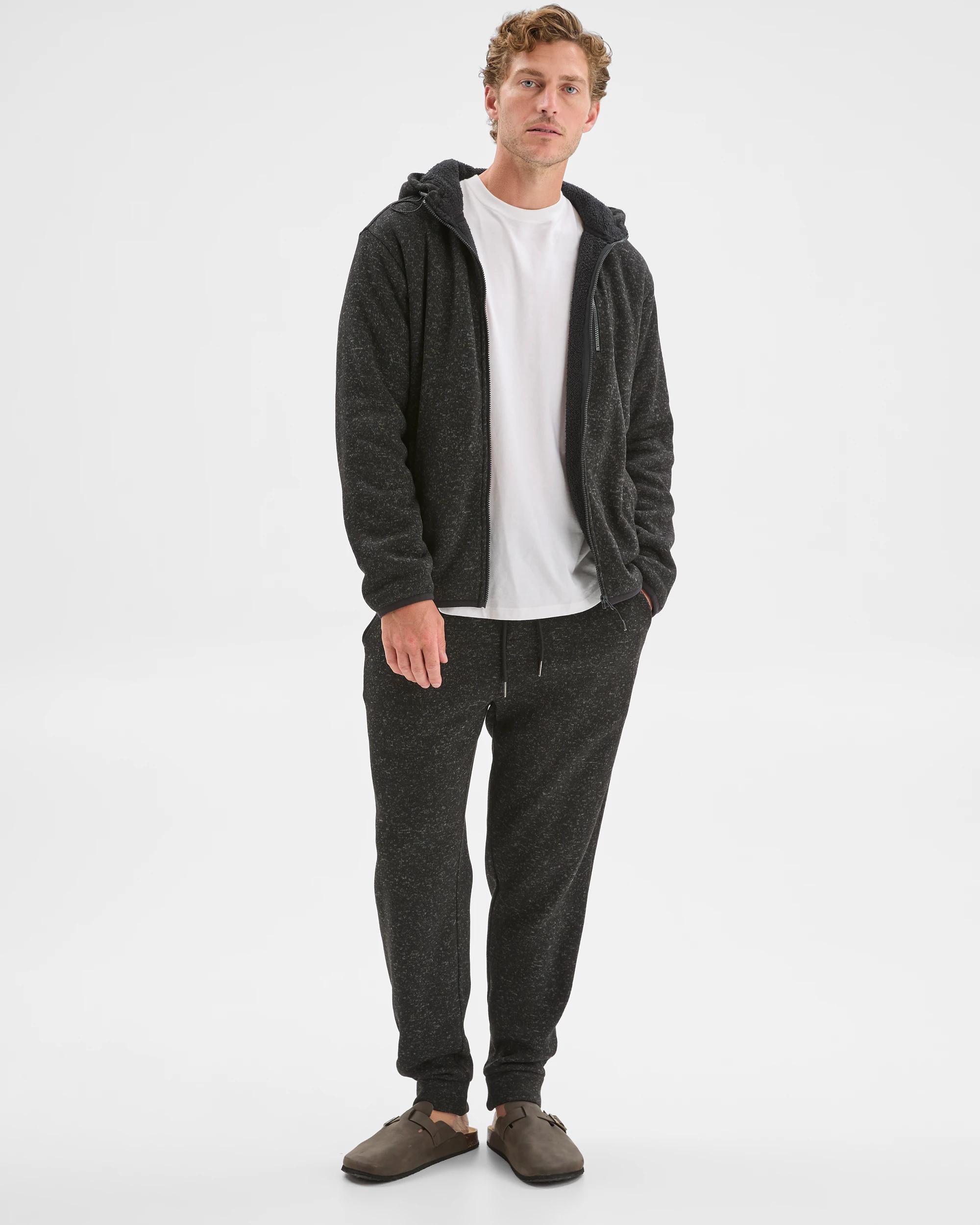 3 Target Man Cuffed Full Length Trackpants BLACK MARLE, 3 of 6