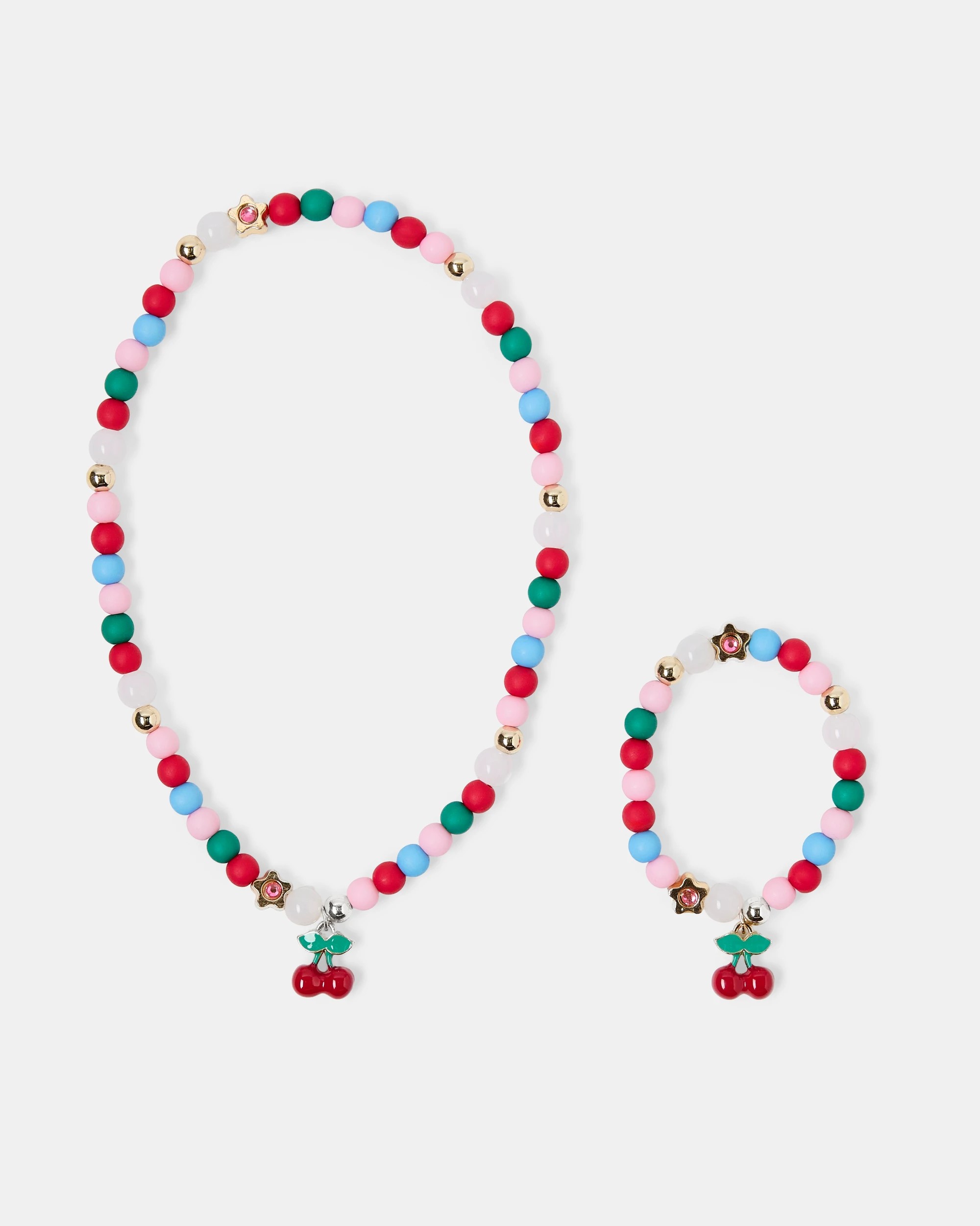 1 2 Pack Cherry Necklace and Bracelet Set, 1 of 4