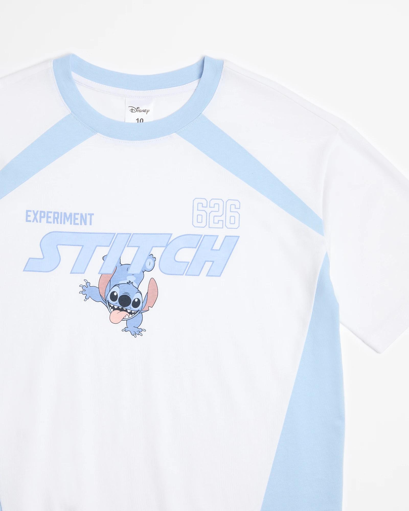 5 Disney Stitch Girls' Lilo & Stitch Australian Cotton Sport Jersey — White (size 8) WHITE, 5 of 5