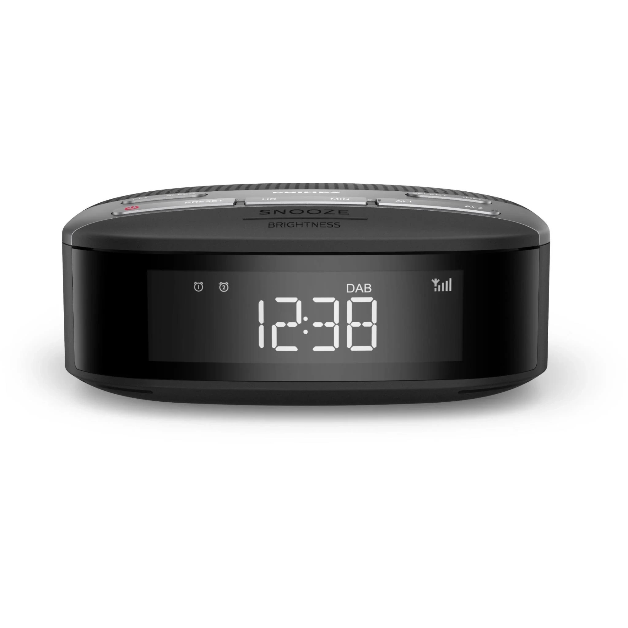 2 Philips DAB+ FM Clock Radio - Black, 2 of 3