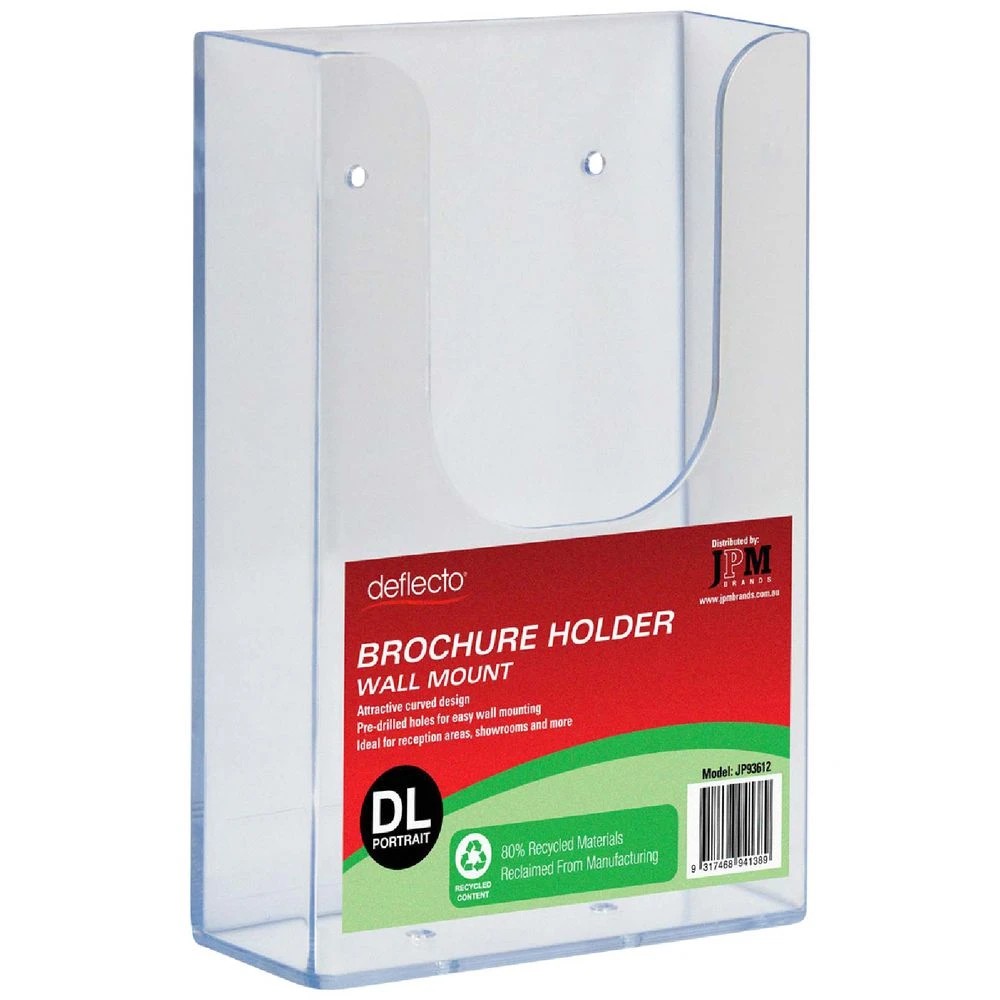 1 Deflecto DL Wall Mount Brochure Holder Portrait, 1 of 1