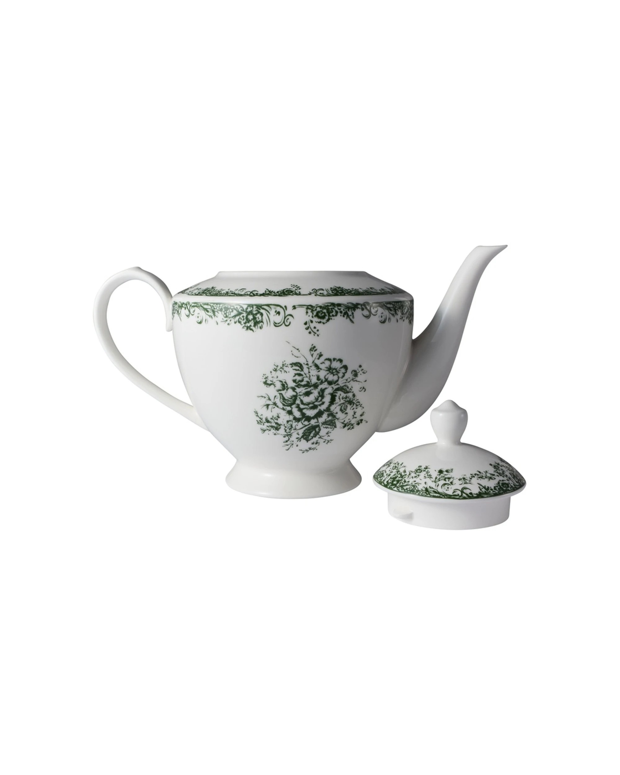 3 Casa Domani Rosetta Porcelain Teapot Dishwasher Microwave Safe 1L Gift Boxed, 3 of 4
