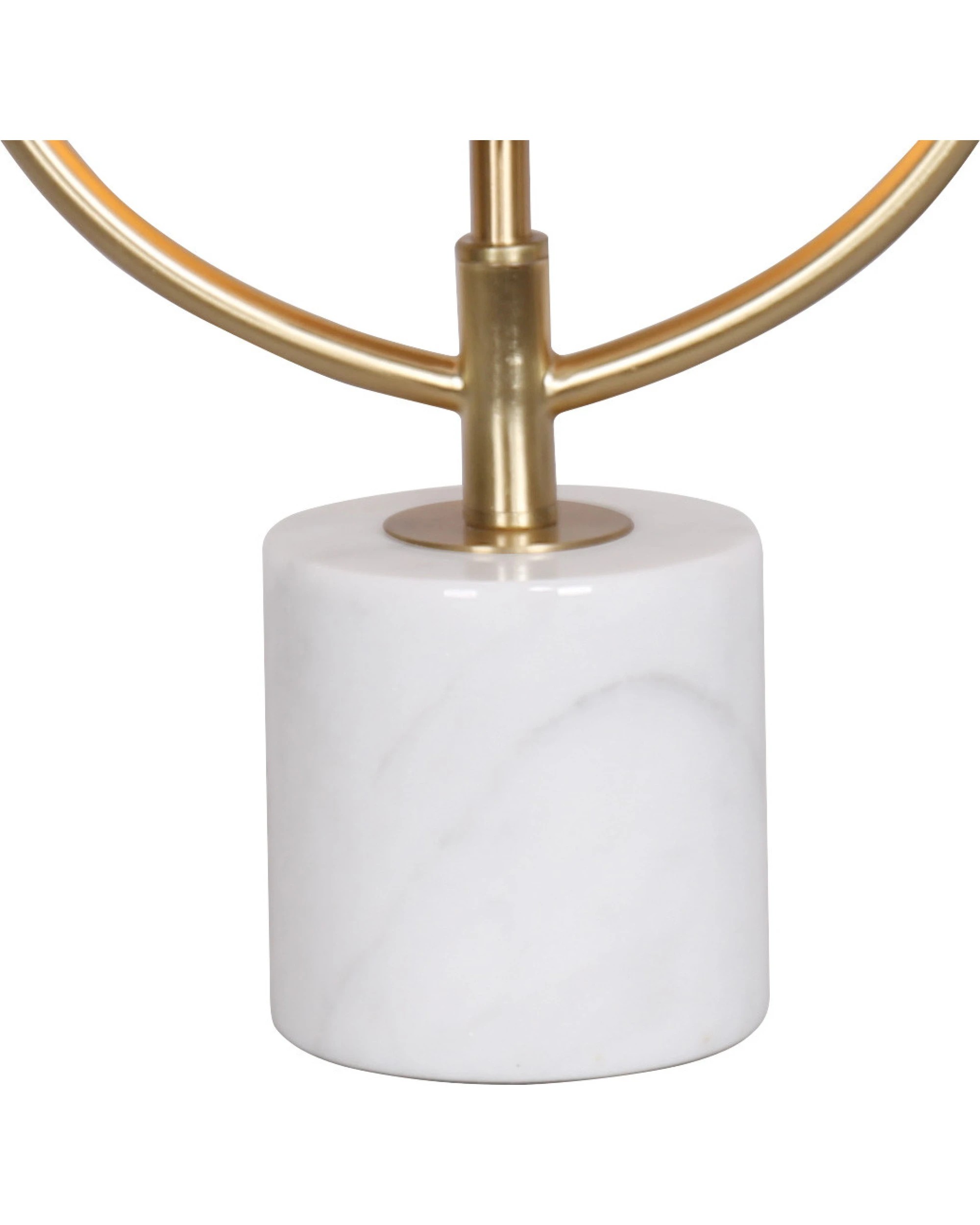 4 Sarantino Sculptural Orange Glass Table Lamp With White Marble Base, 4 of 5