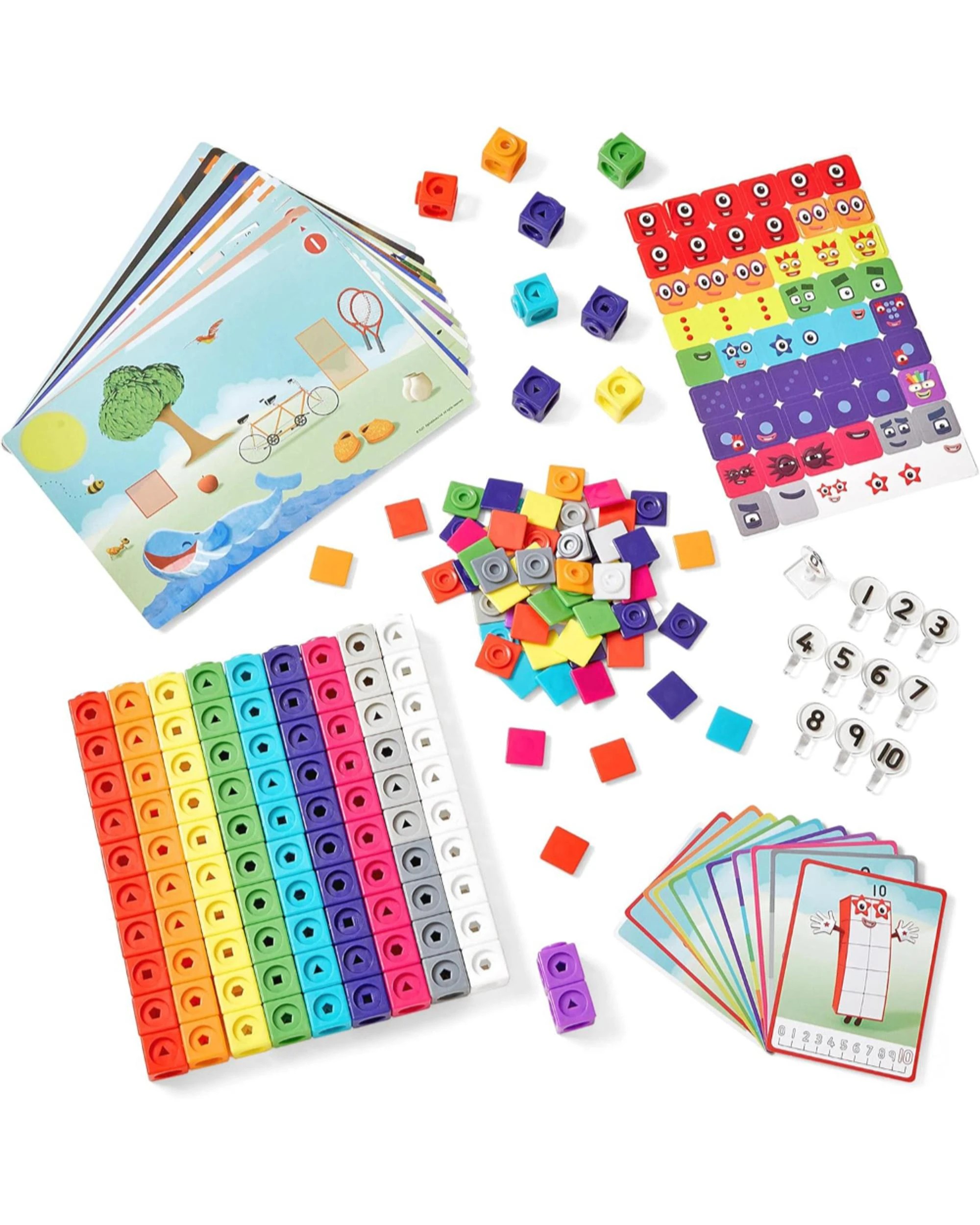 2 Mathlink Cubes Numberblocks 1-10 Activity Set, 2 of 6