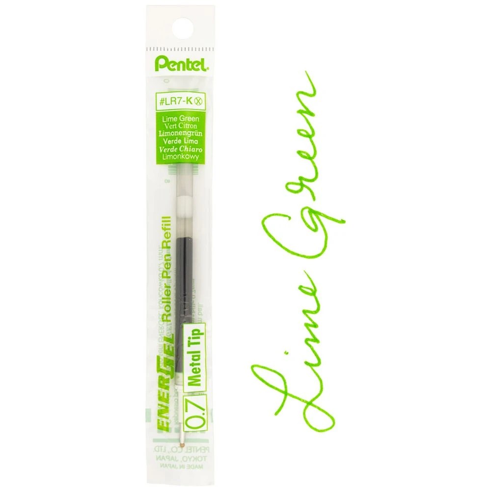 3 Pentel Energel Ink Refill 0.7mm Light Green, 3 of 4