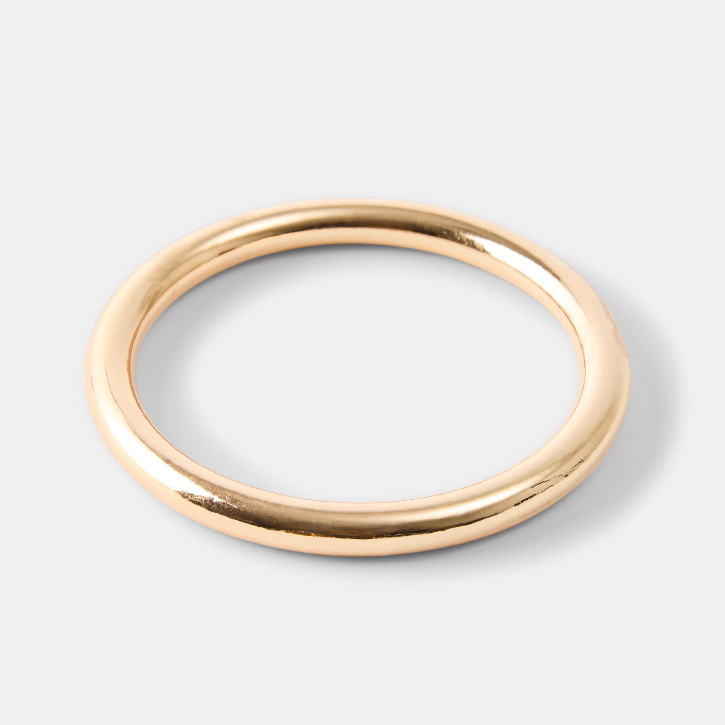 2 Smooth Bangle - Gold Tone Gold, 2 of 7