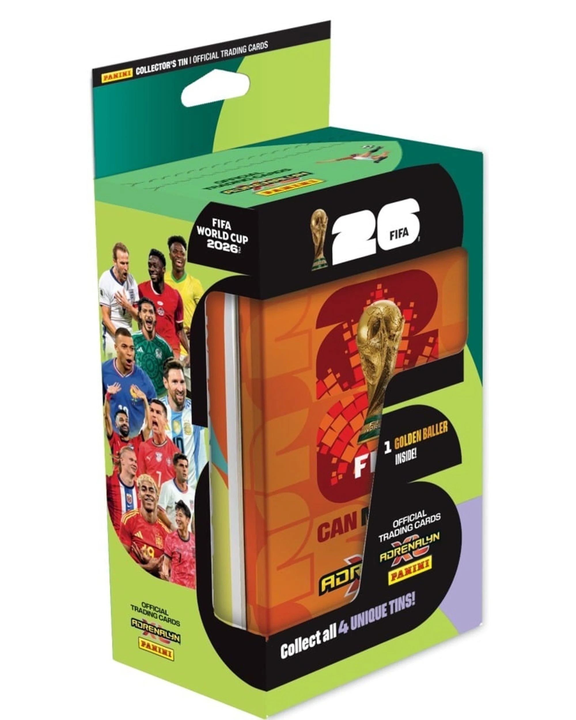 4 Panini Adrenalyn XL FIFA World Cup 2026 Trading Cards Classic Tin - Assorted, 4 of 9