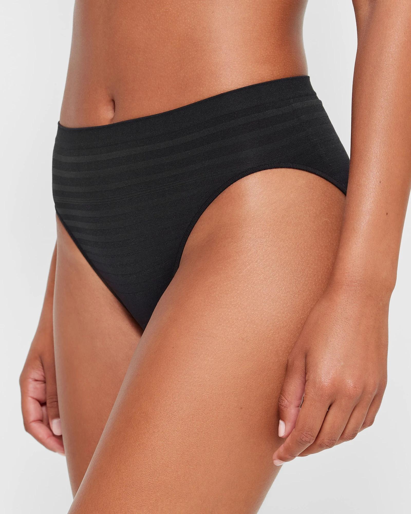 3 Target 2 Pack Matte And Shine High Cut Briefs BLACK, 3 of 4