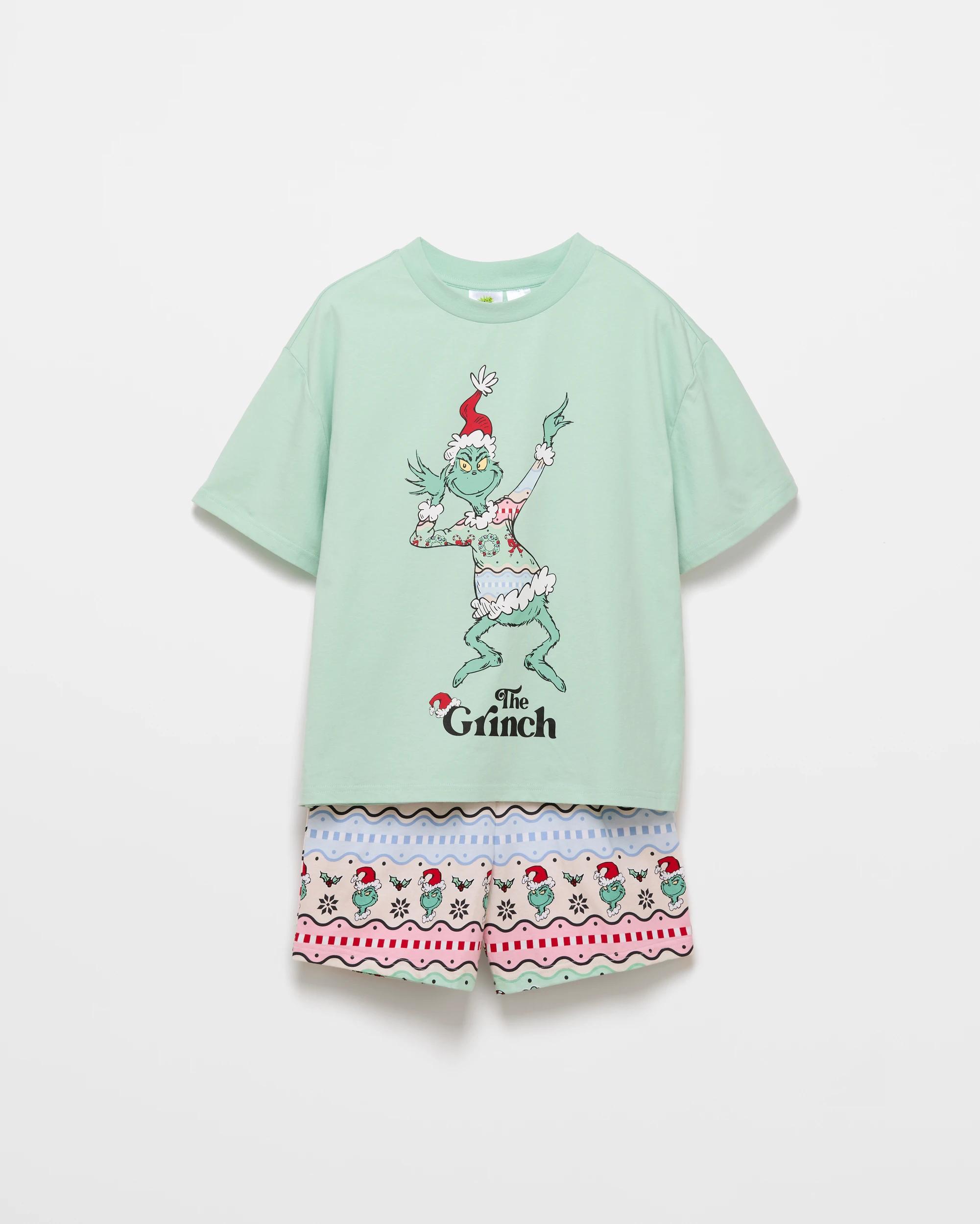 5 The Grinch Family Matching Older Kids Cotton Christmas Pyjama Set (green) 08 GRINCH, 5 of 8