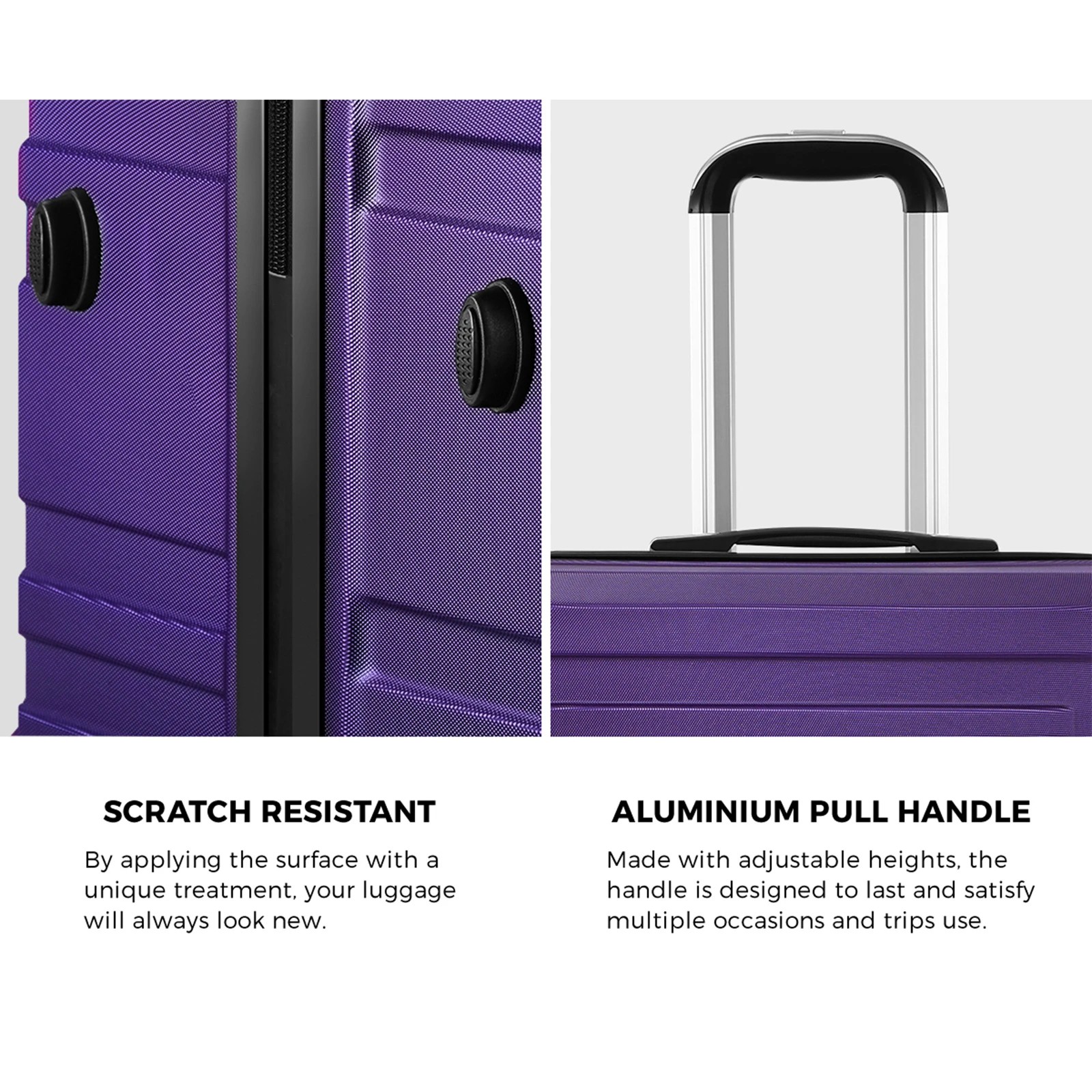 5 Mazam 28" Luggage Suitcase Travel TSA Lock Storage Hard Shell Case - Purple, 5 of 10