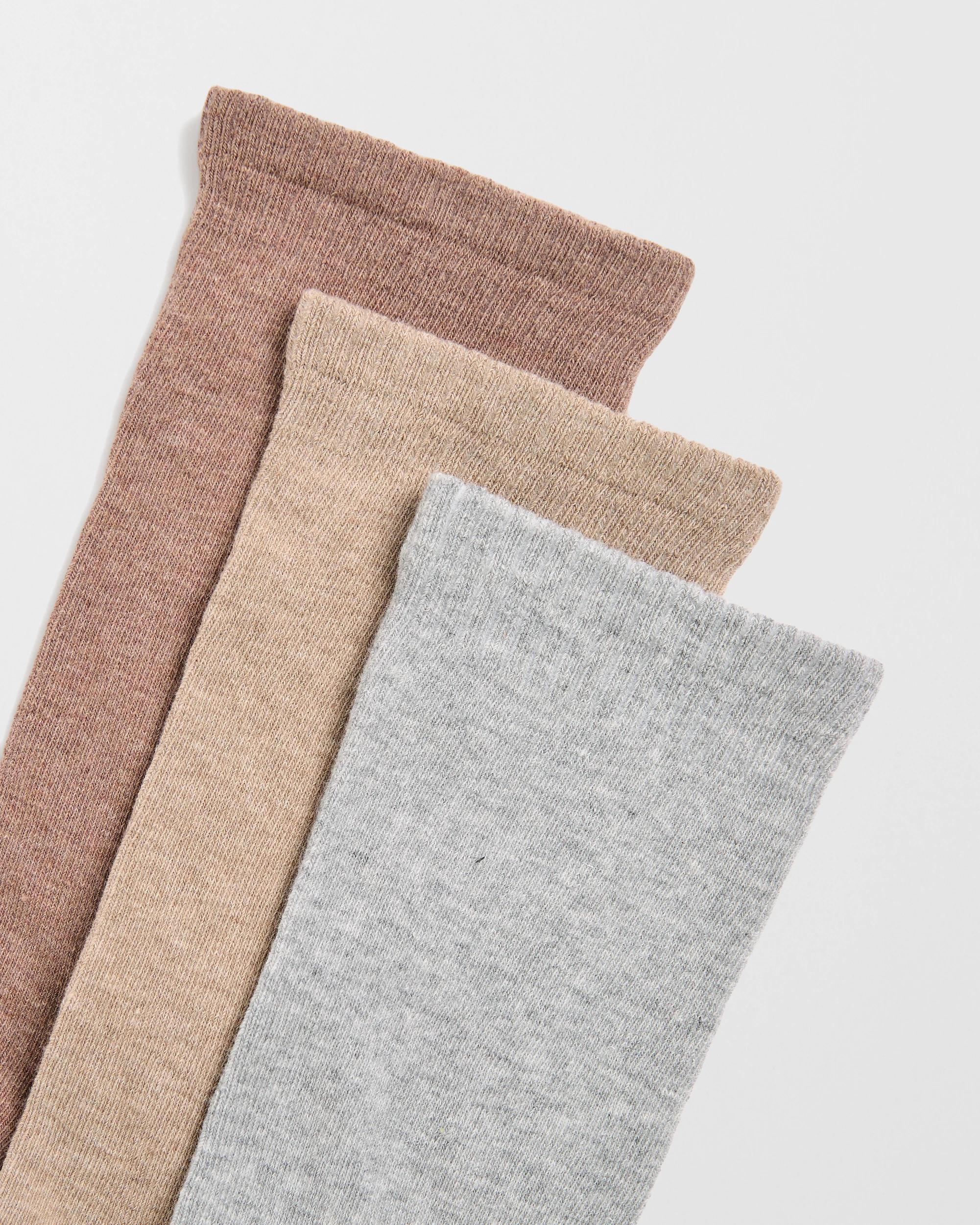 2 Maxx Australian Cotton Blend 3 Pack Comfort Socks NEUTRALS, 2 of 3