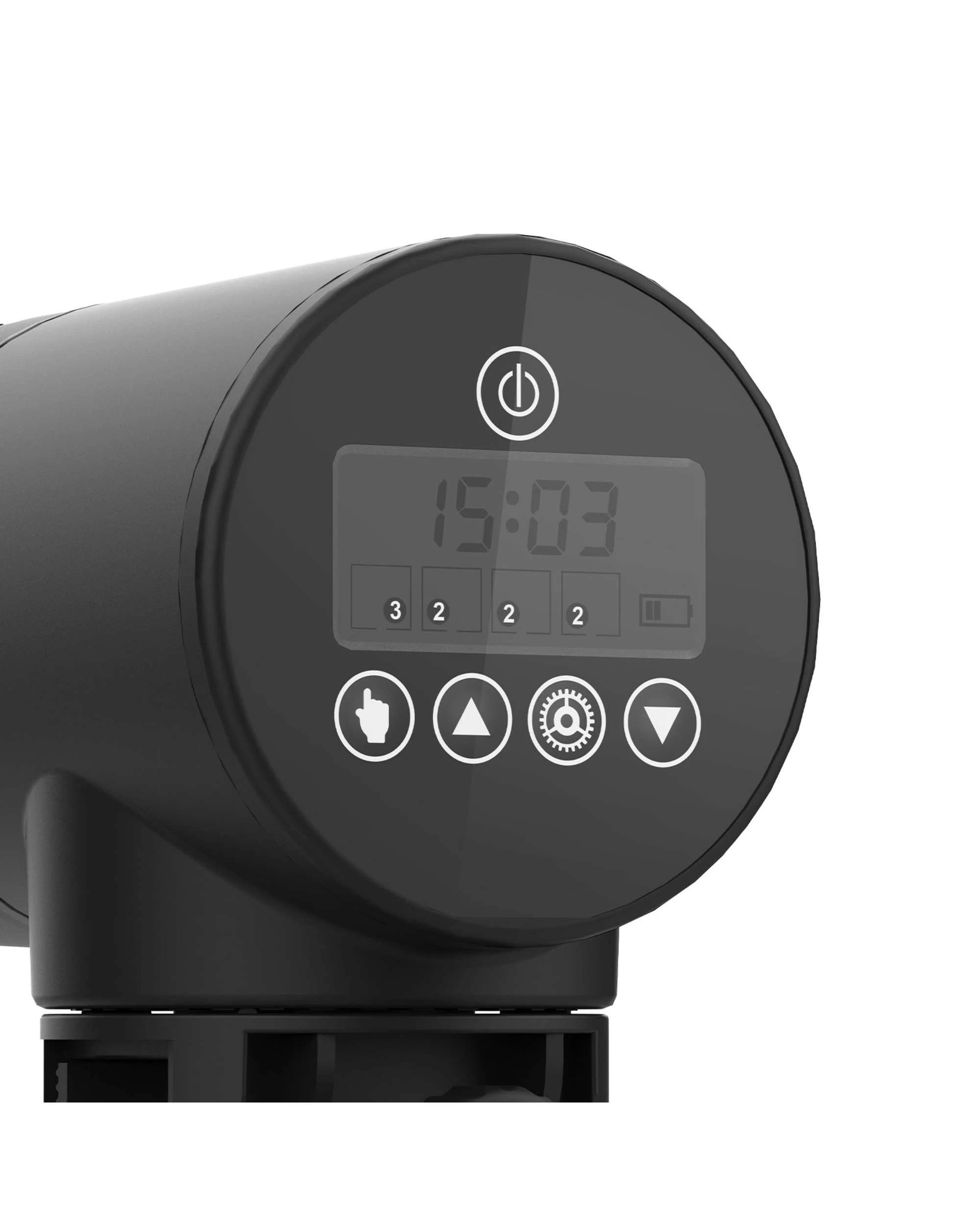 Advwin Automatic Fish Feeder Timer Aquarium Food Dispenser LCD Digital ...