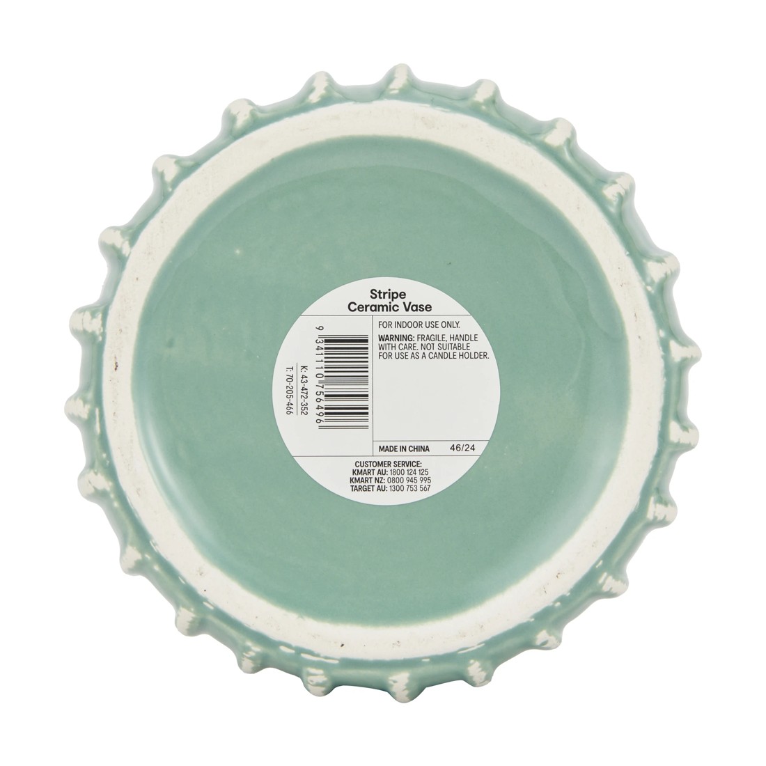 4 Stripe Ceramic Vase, 4 of 5