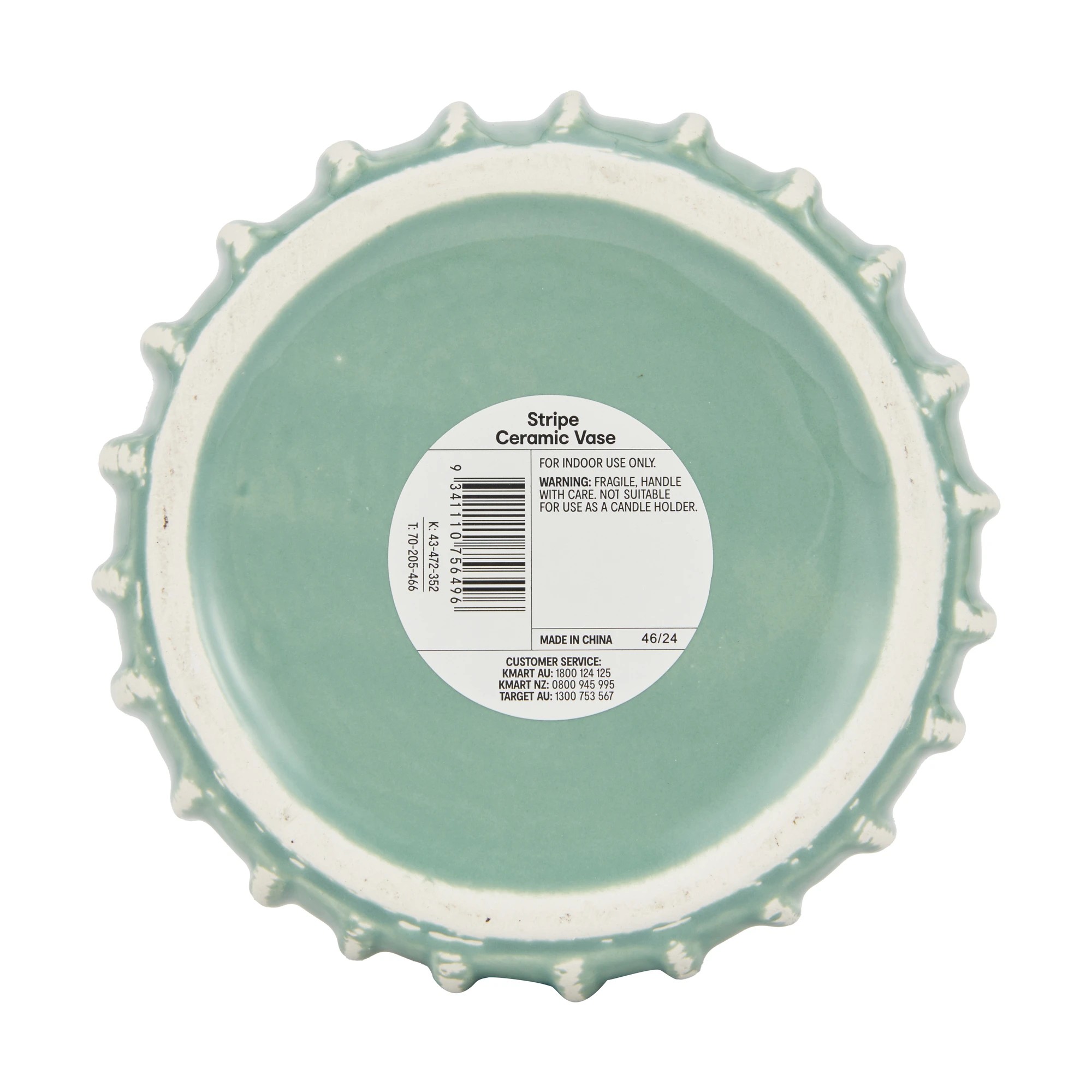 4 Stripe Ceramic Vase, 4 of 5