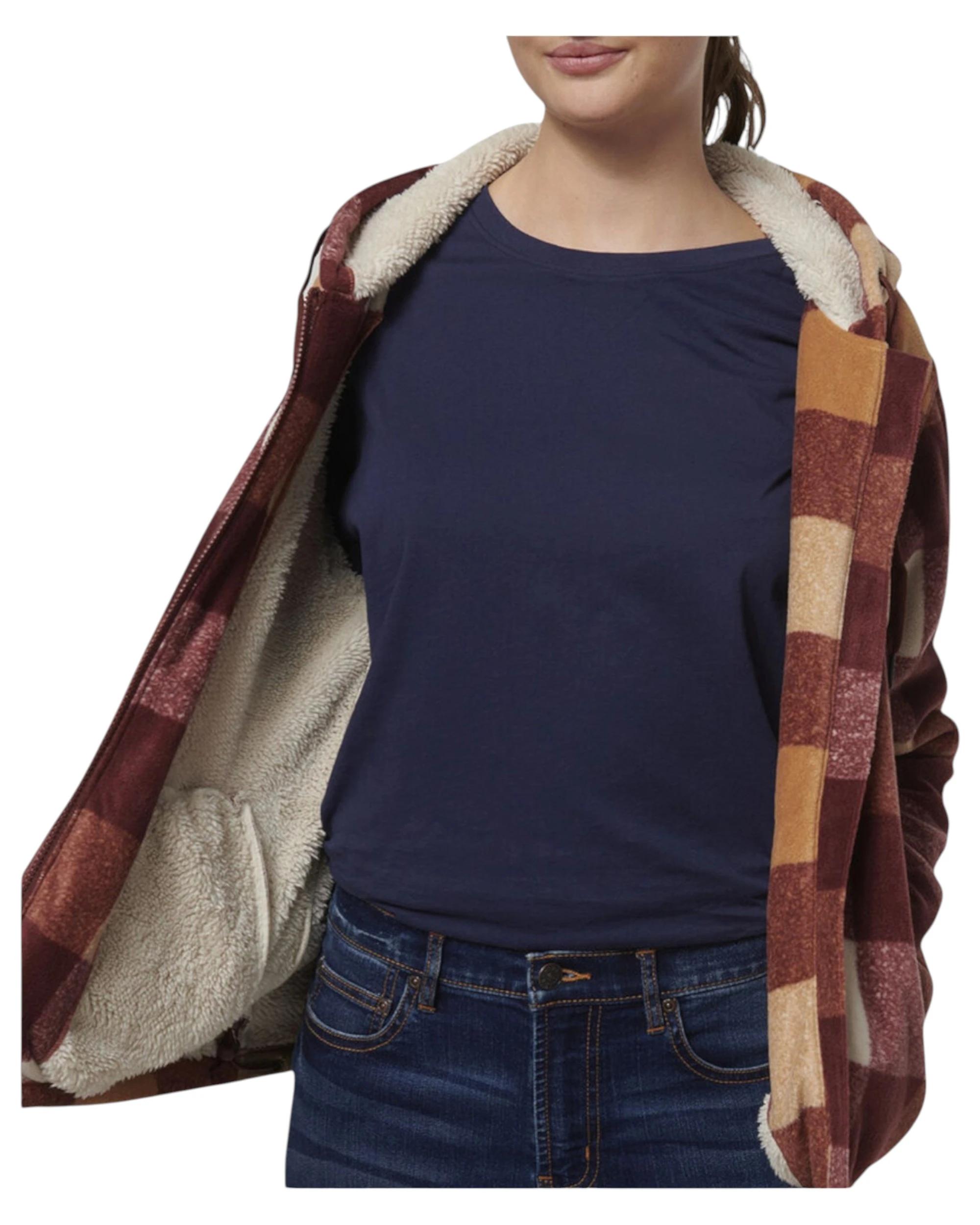 9 Hard Yakka Womens Check Zoodie Fleece Zip Up Hoodie Autumn AUTUMN, 9 of 10