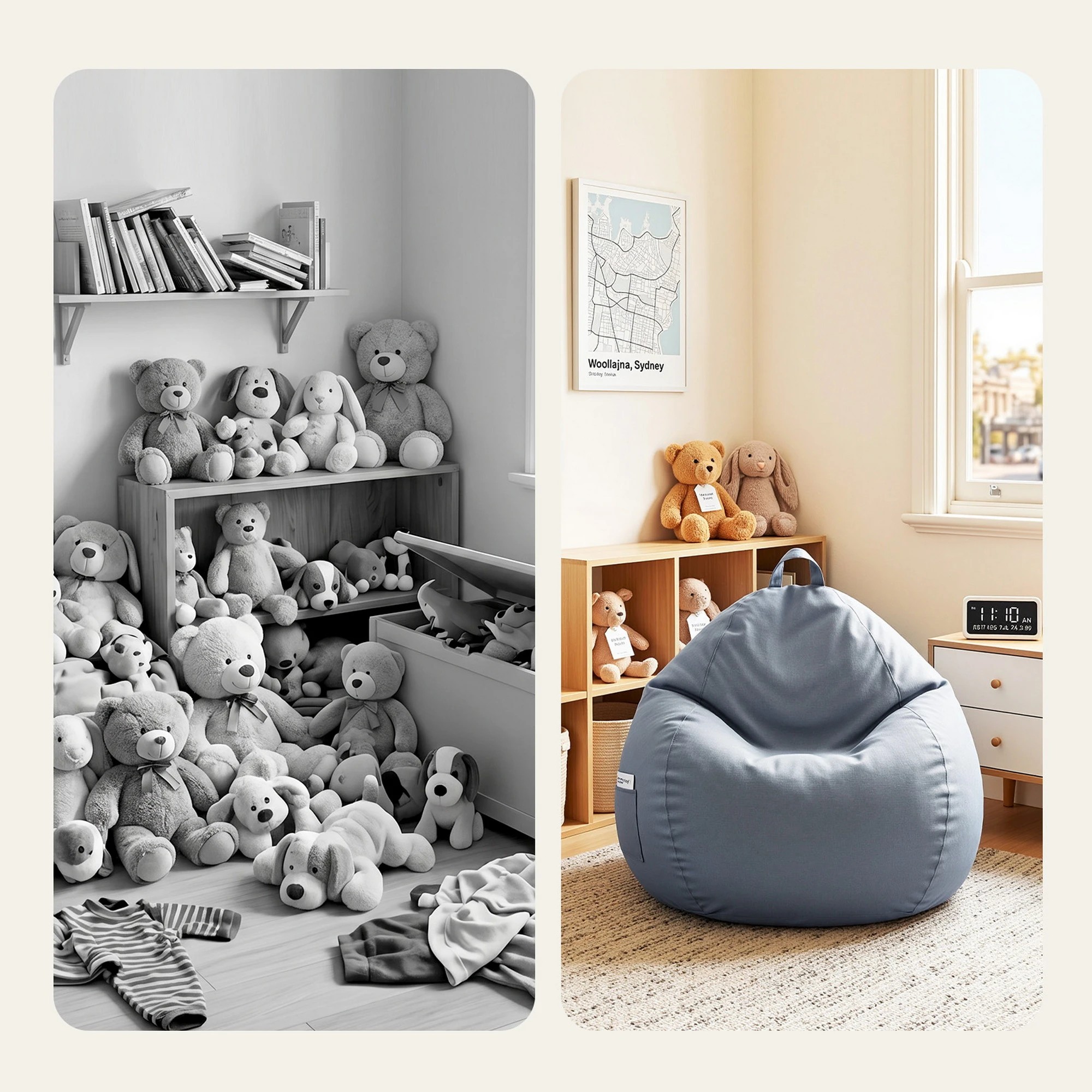 9 Artiss Outdoor Bean Bag Chair Cover No Filler Lazy Sofa Cover - Grey, 9 of 9