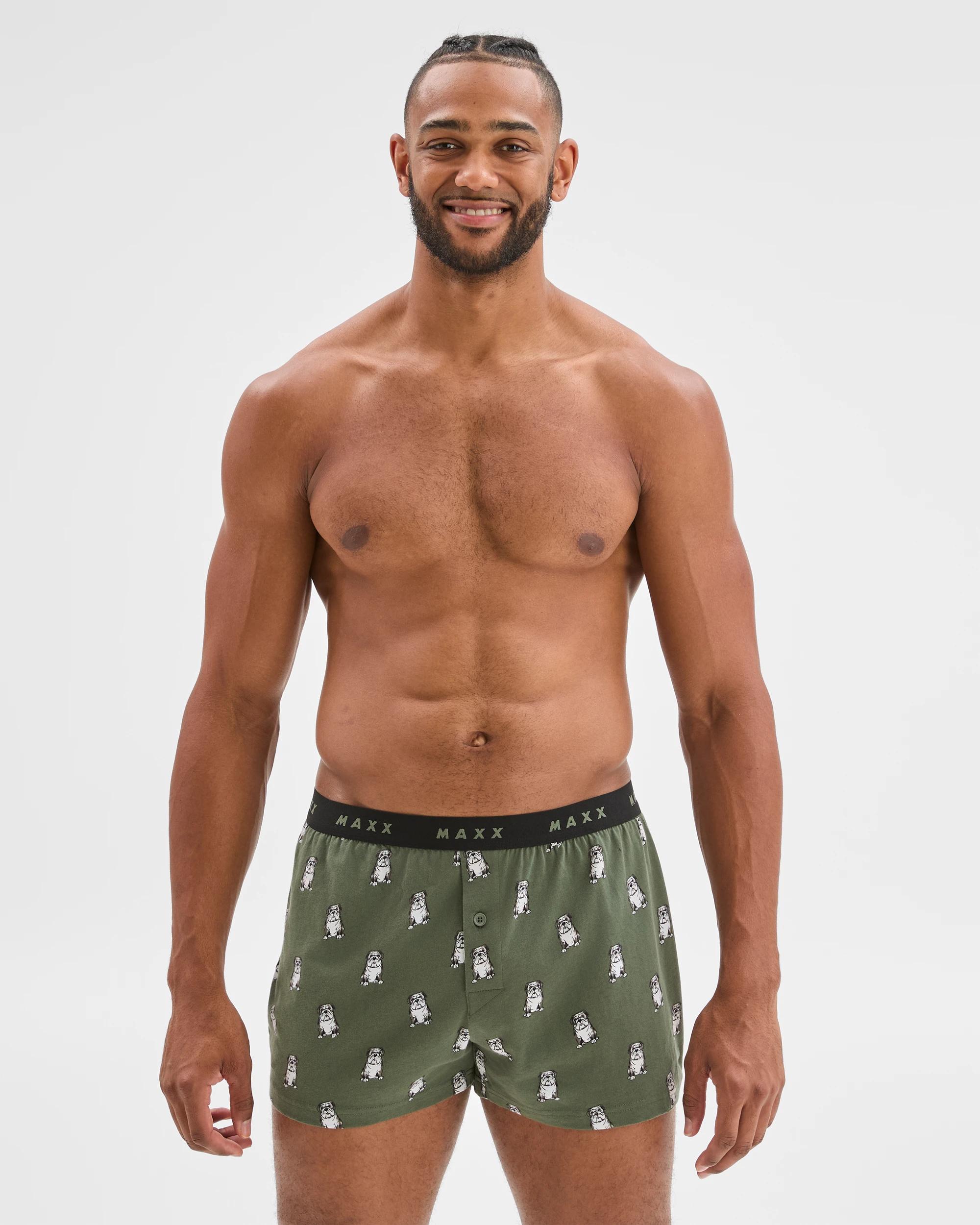 2 Maxx Australian Cotton 3 Pack Knit Boxers DOG, 2 of 4