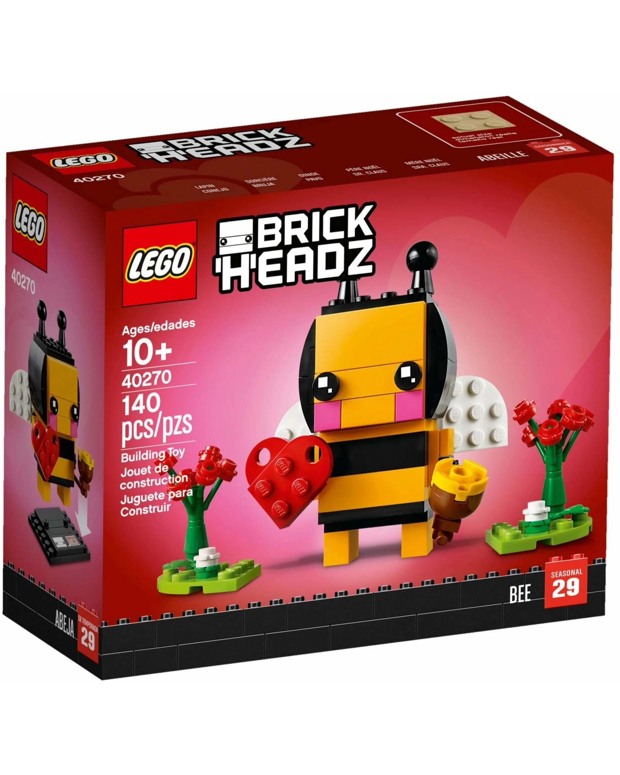 1 LEGO 40270 Valentine's Bee BrickHeadz Building Kit, 1 of 3