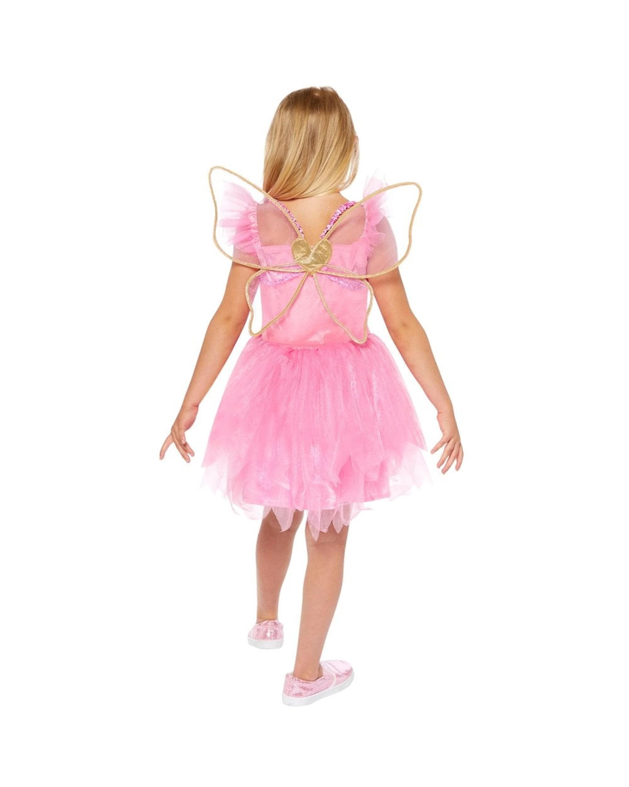 3 Pink Fairy Kids Costume Size 4-6 Years, 3 of 4