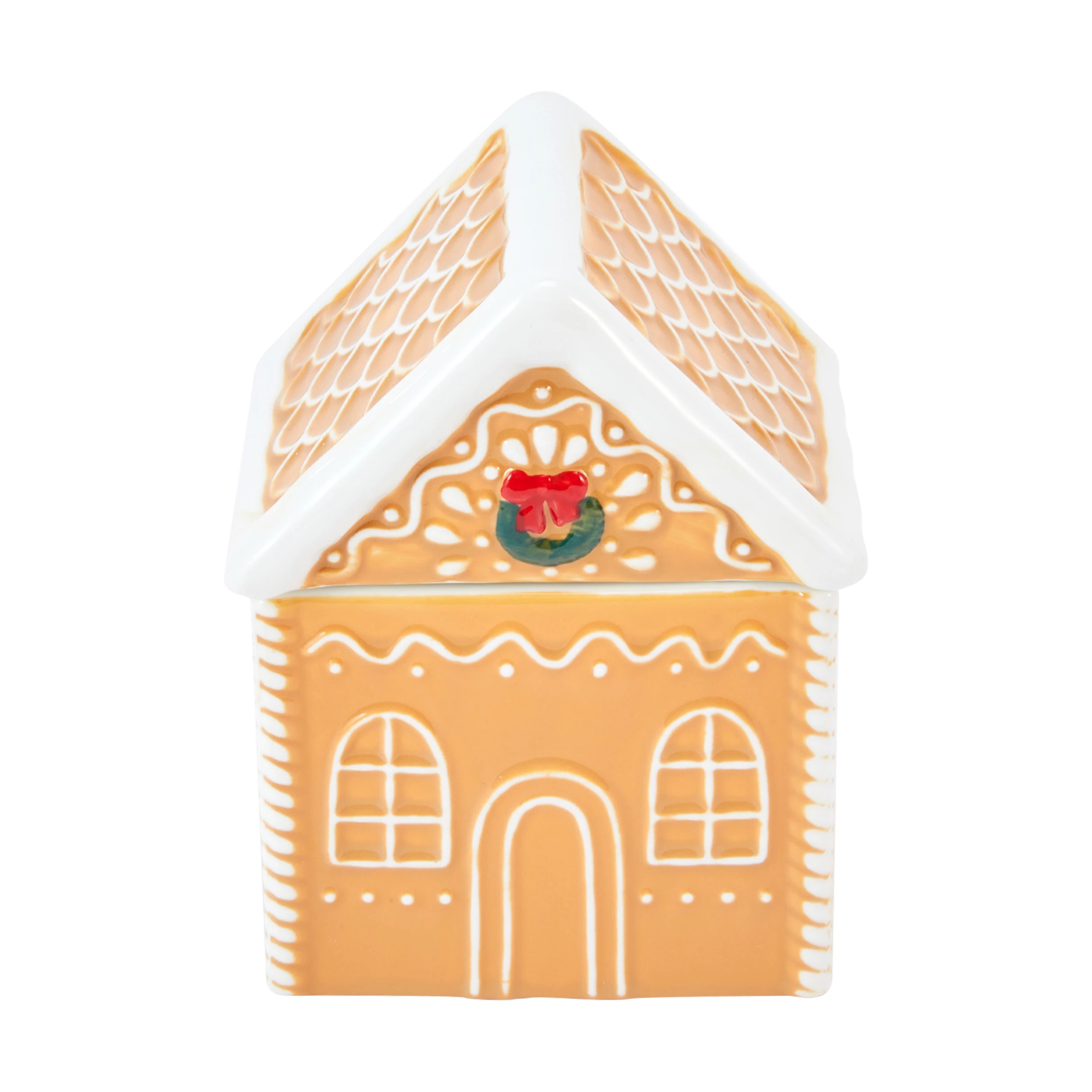 2 Christmas Gingerbread Ceramic Candle, 2 of 6