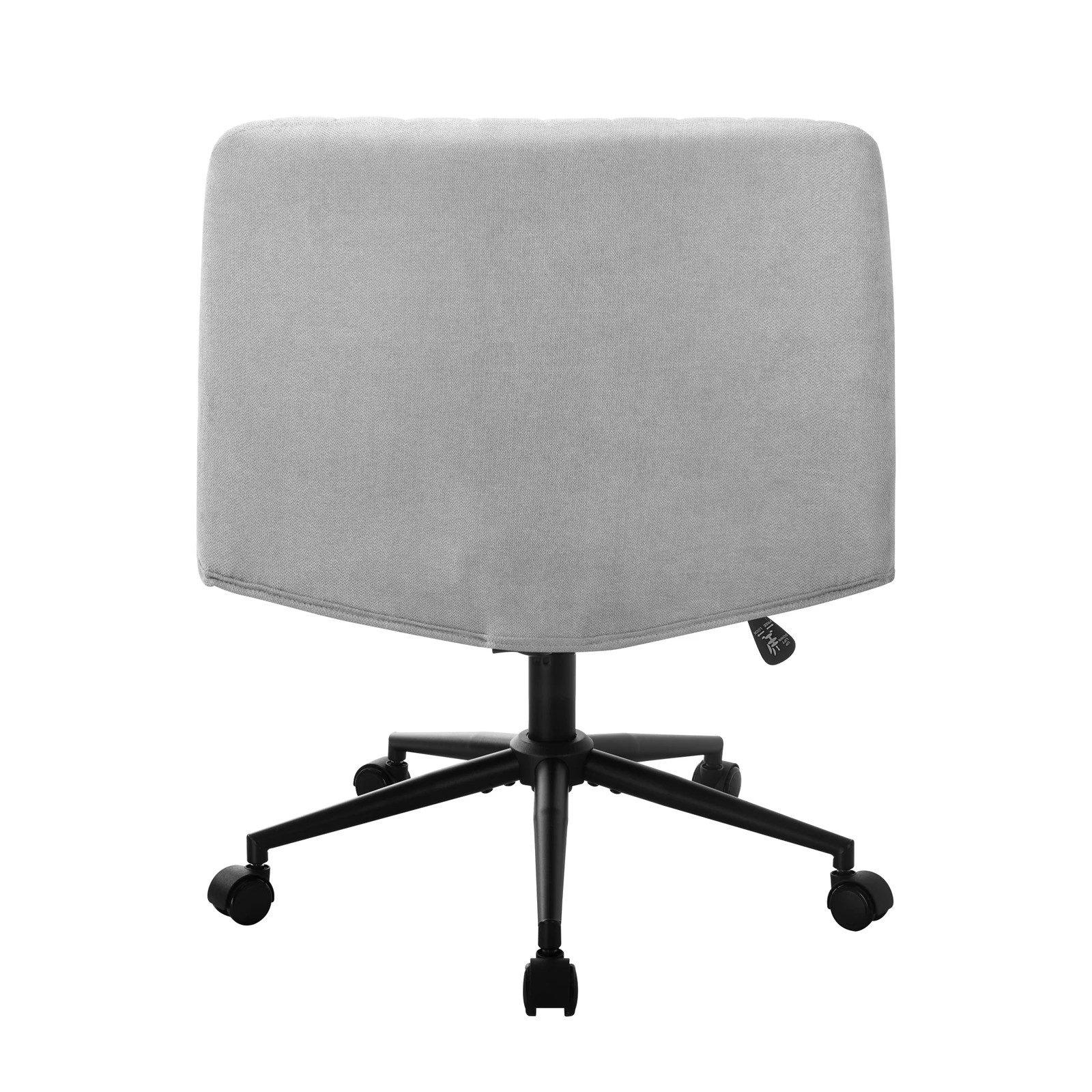 8 Oikiture Armless Office Desk Chair Linen
 - Grey, 8 of 9