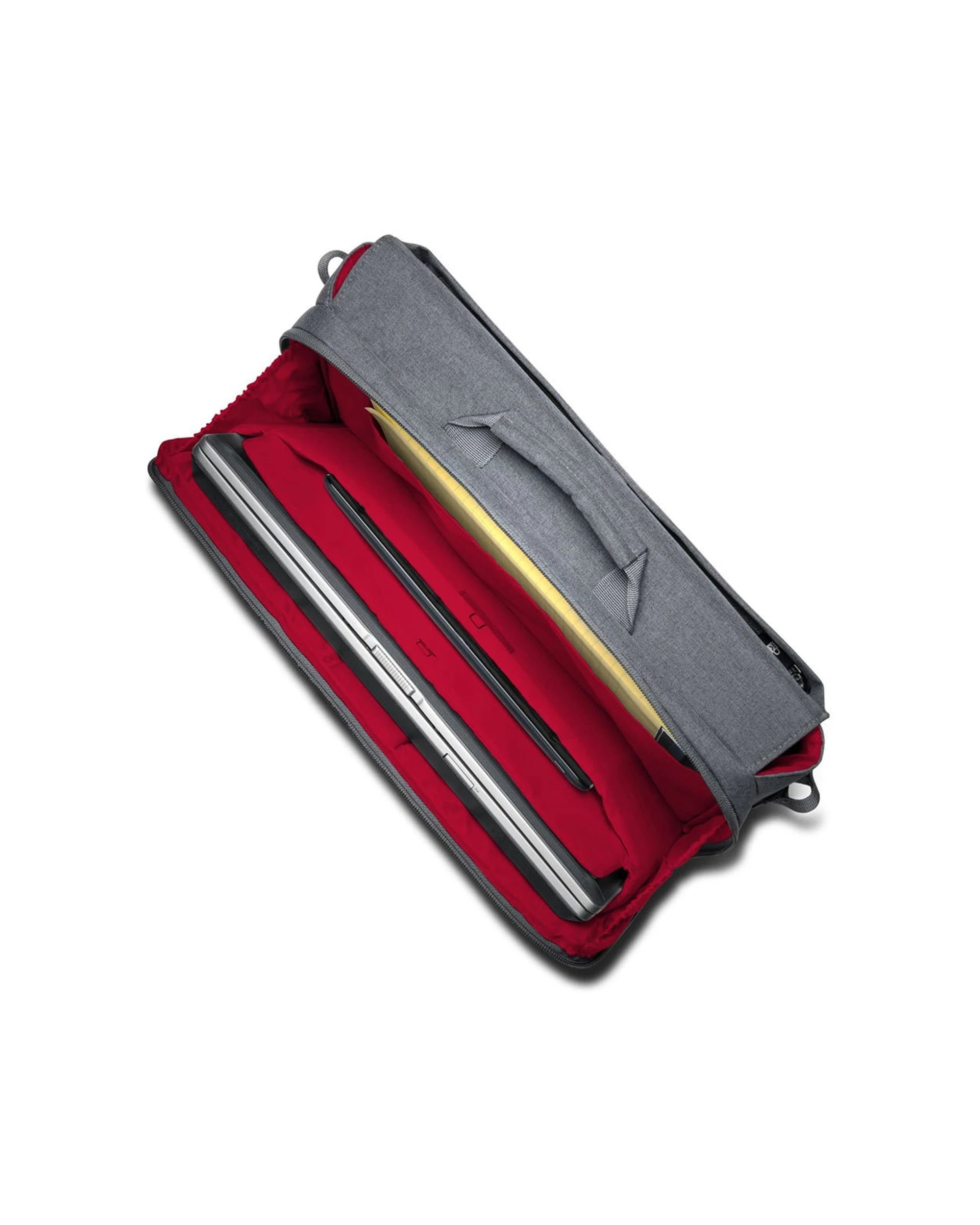 3 Kensington LM340 Shoulder Messenger Bag Padded Laptop Tablet Sections - Grey, 3 of 5