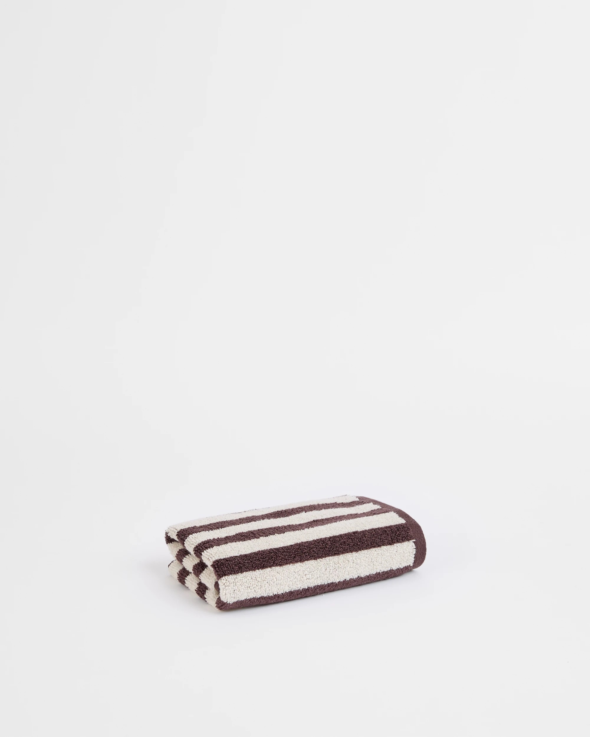 1 Target Rayne Australian Cotton Stripe Hand Towel - Brown, 1 of 2