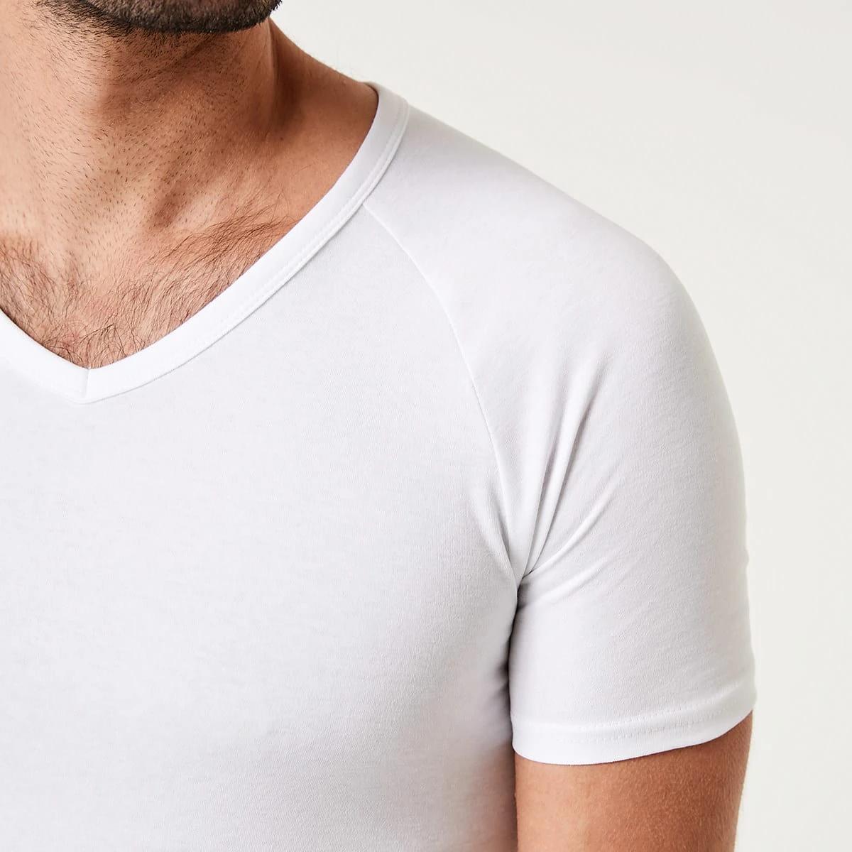 4 2 Pack Raglan Sleeve V-Neck Tee WHITE, 4 of 9
