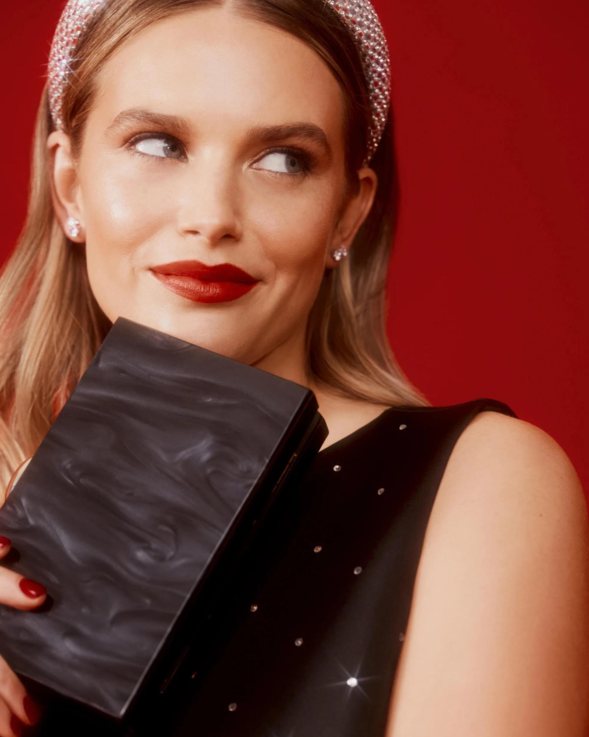 3 Target Acrylic Clutch Bag BLACK RIPPLE, 3 of 3