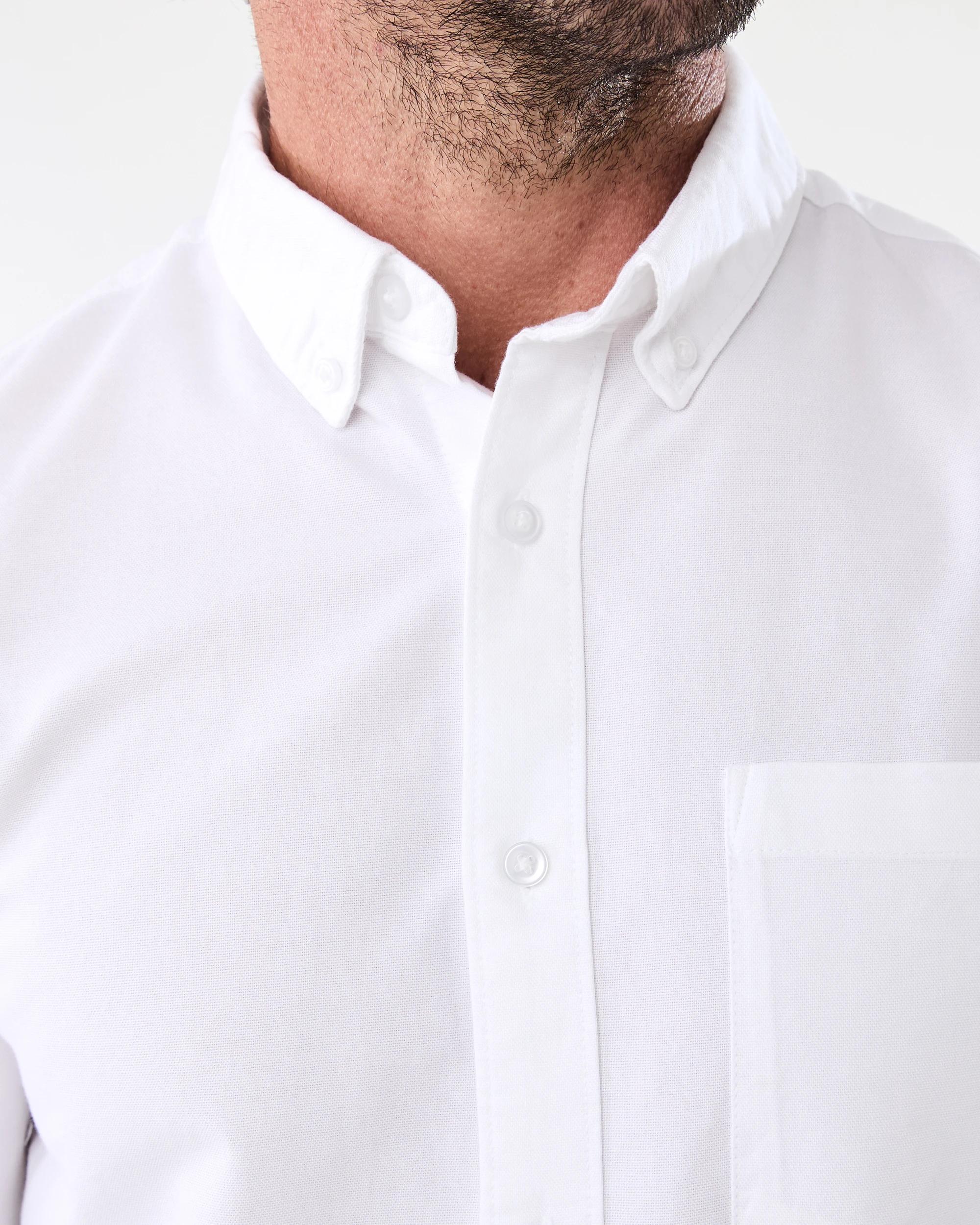 5 Long Sleeve Oxford Shirt White, 5 of 8