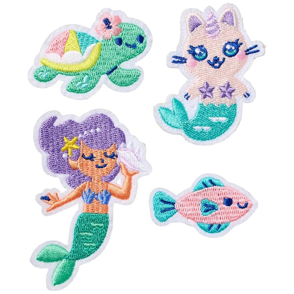 6 Studymate Purrmaid Felt Patch Pencil Case, 6 of 6
