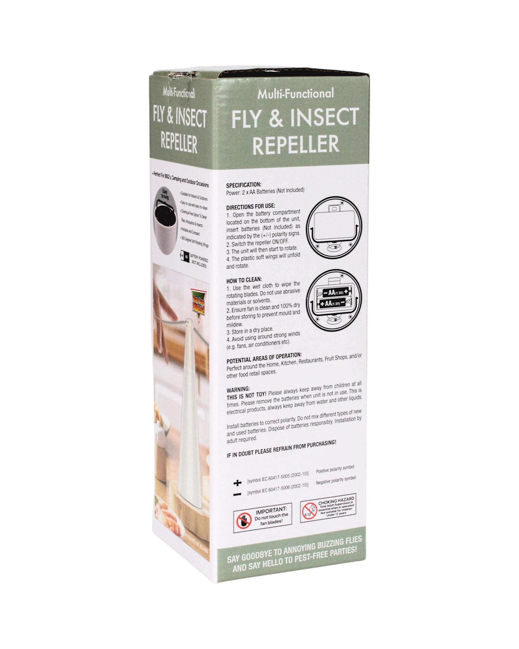 4 Durmaz Fly & Insect Battery Operated Repeller - White, 4 of 4