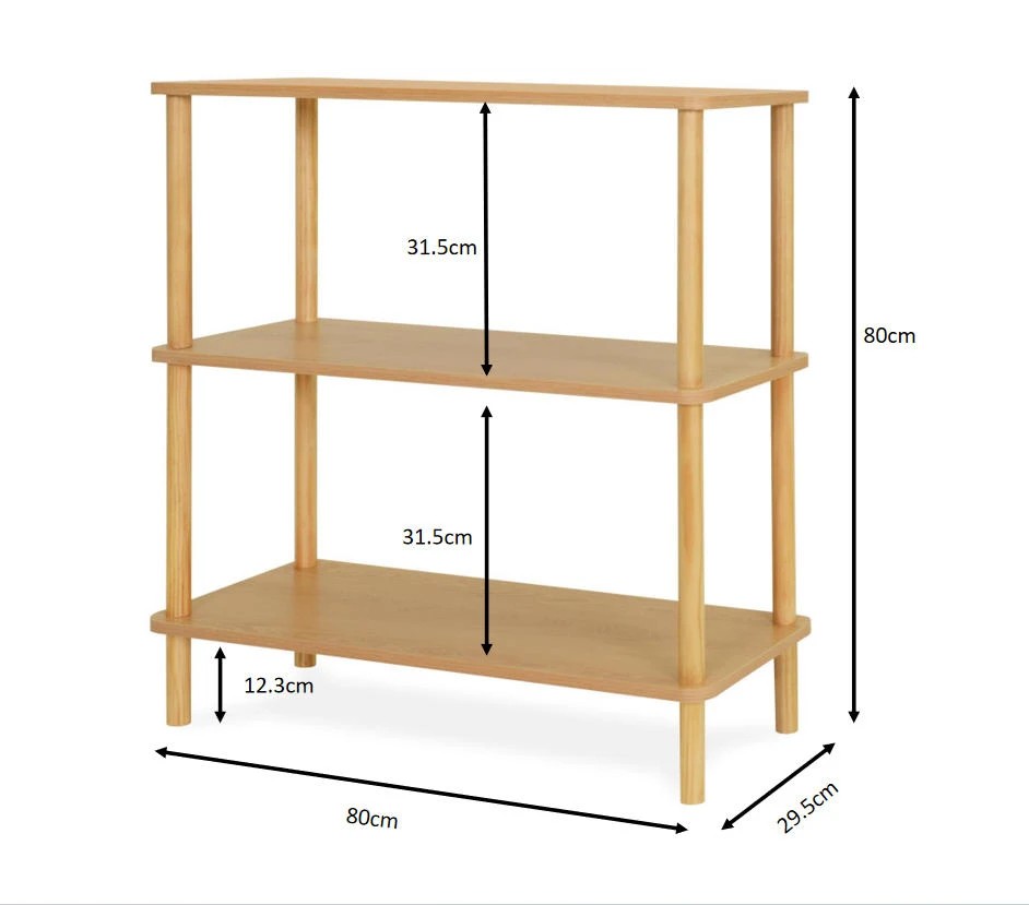 10 Leon 3 Tier Bookshelf, 10 of 10