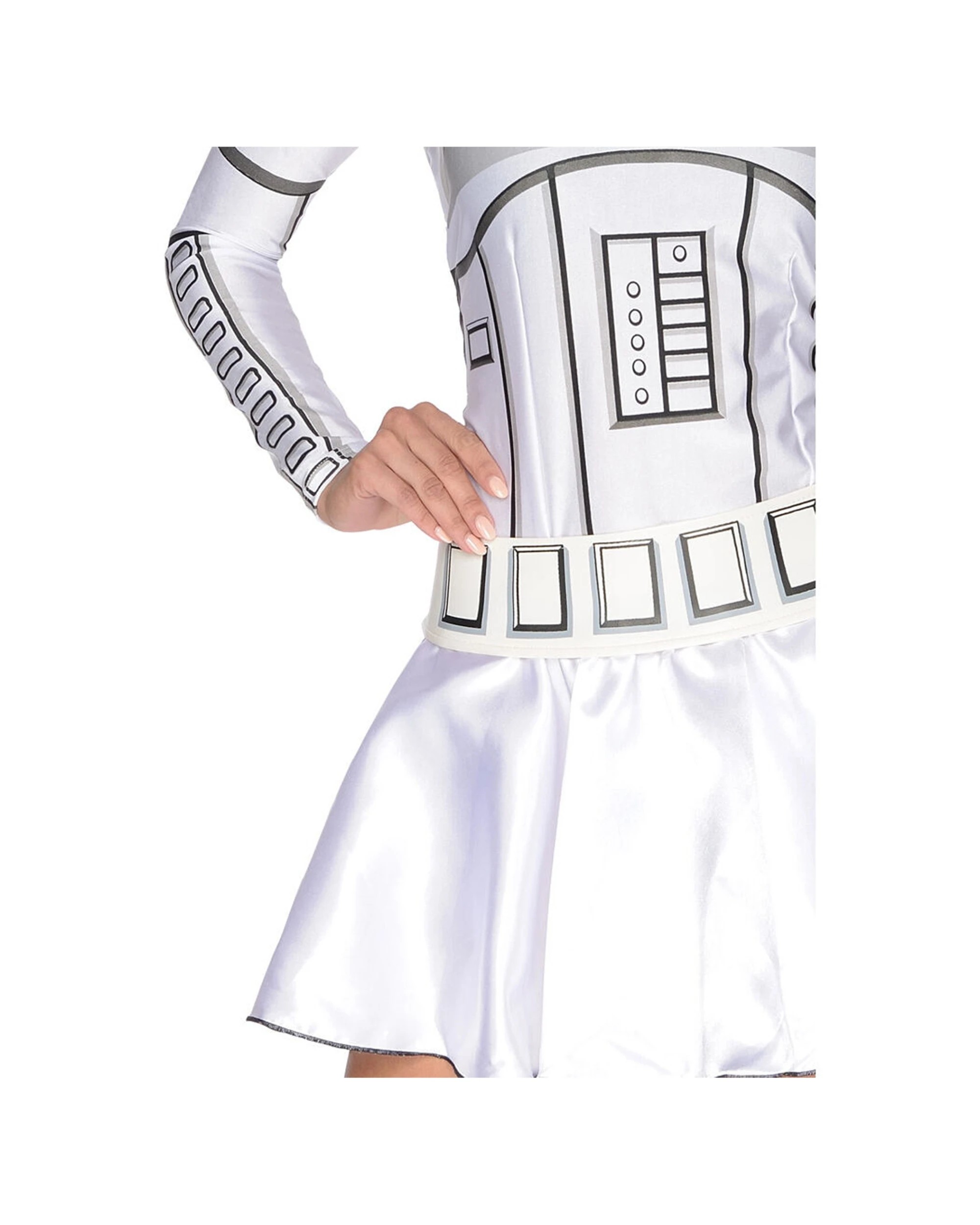 3 Star Wars Stormtrooper Female Womens Dress Up Costume Size XS - White, 3 of 4