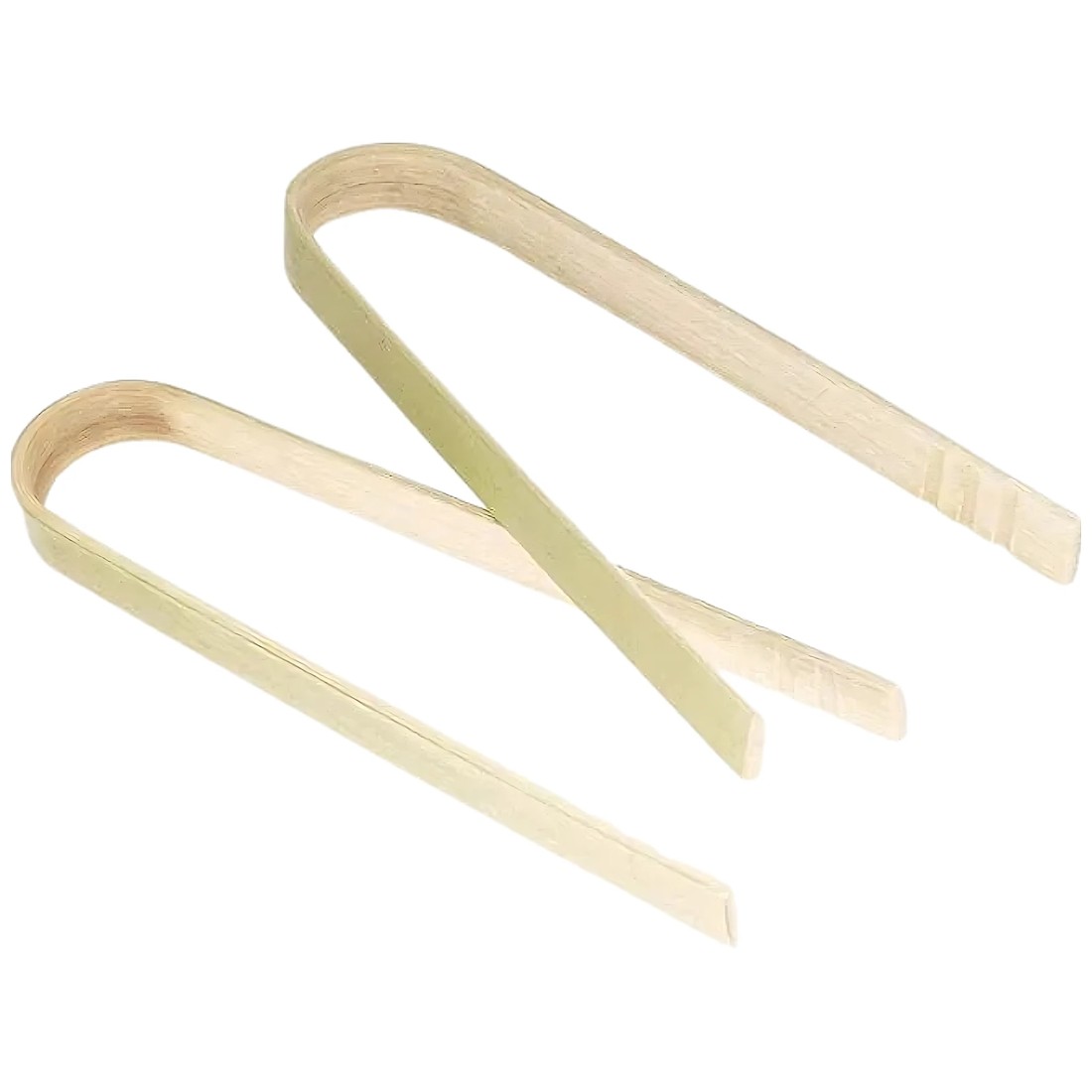 1 Party Maker Mini Bamboo Catering Tongs (Pack of 8), 1 of 4