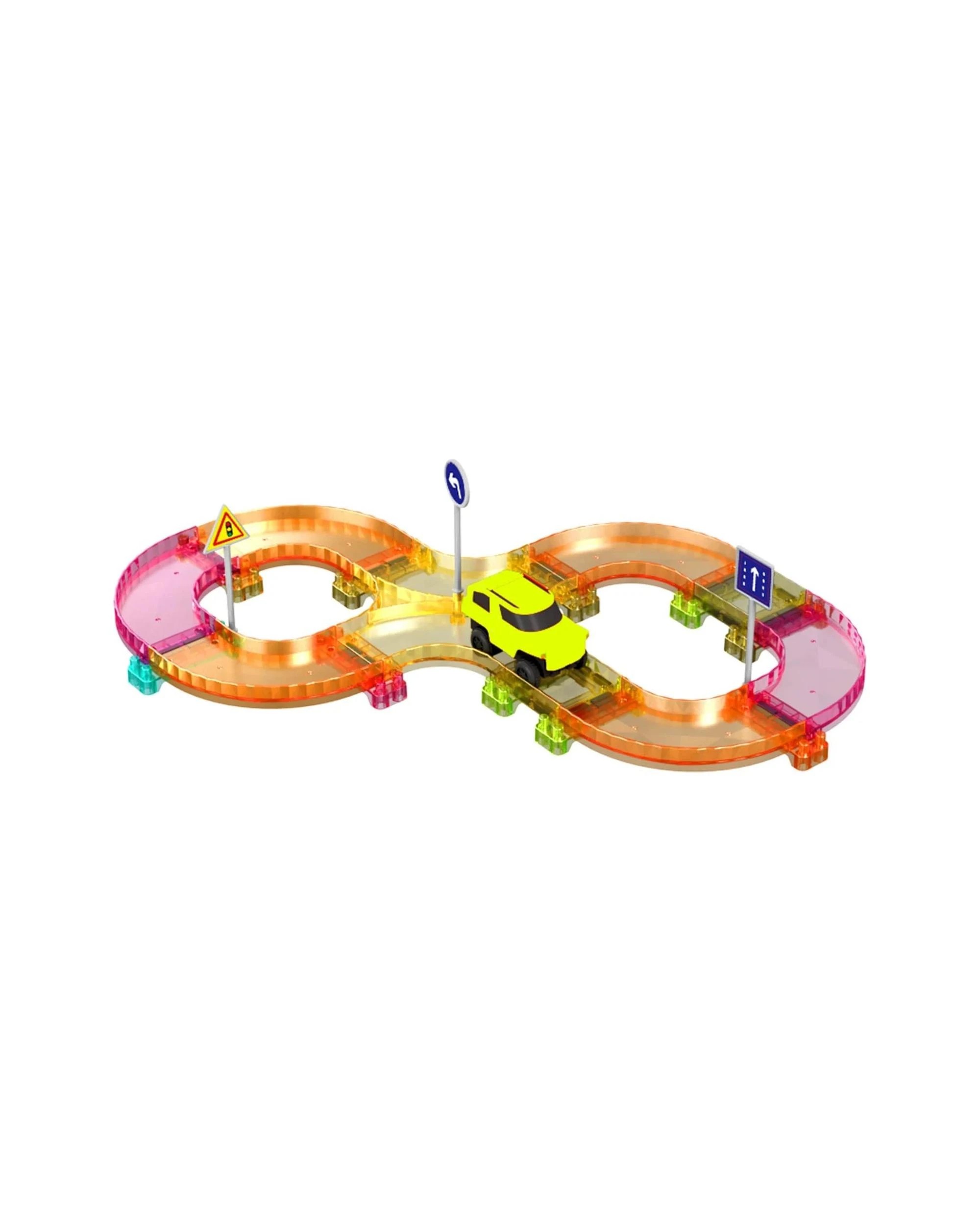 2 PicassoTiles Mini Diamond Magnetic Tile Race Track Travel Set 40 Pieces, 2 of 3