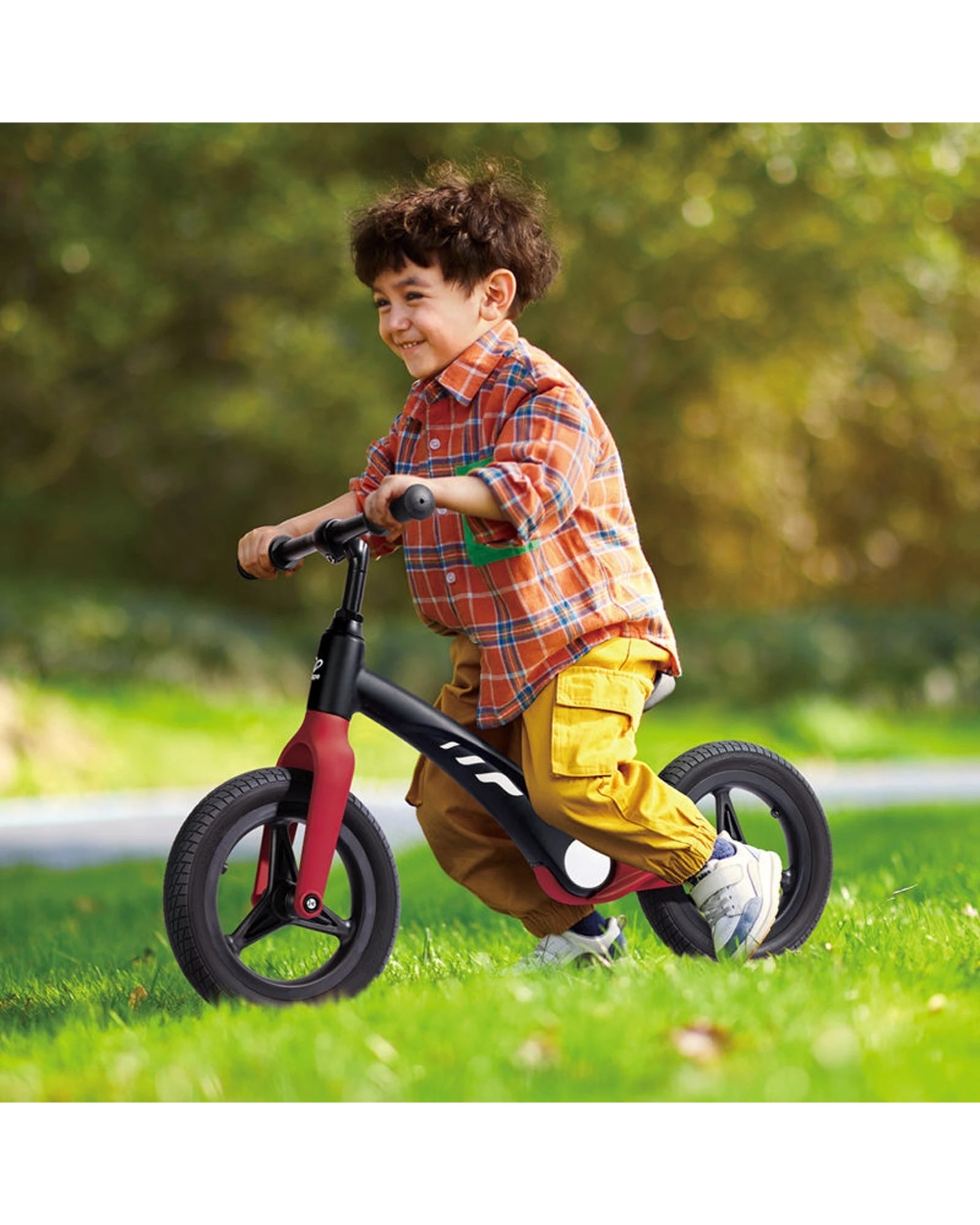 3 Hape Learner Balance Bike Adjustable Kids Ride-On Bicycle Toy - Red, 3 of 3