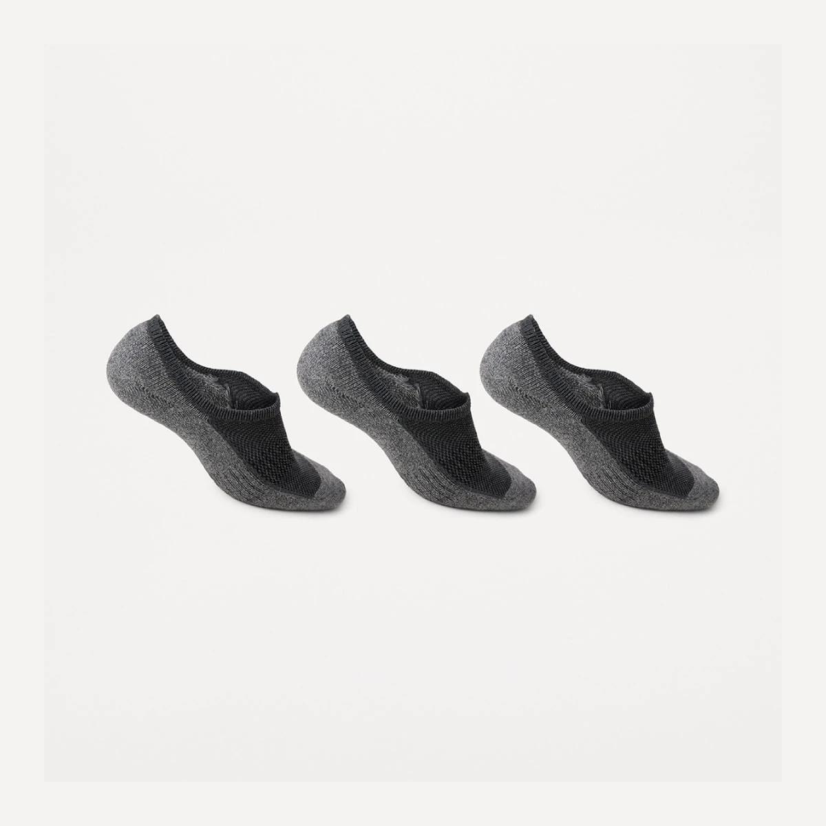 2 3 Pack Cushion Sneaker Socks GREY MARLE, 2 of 3
